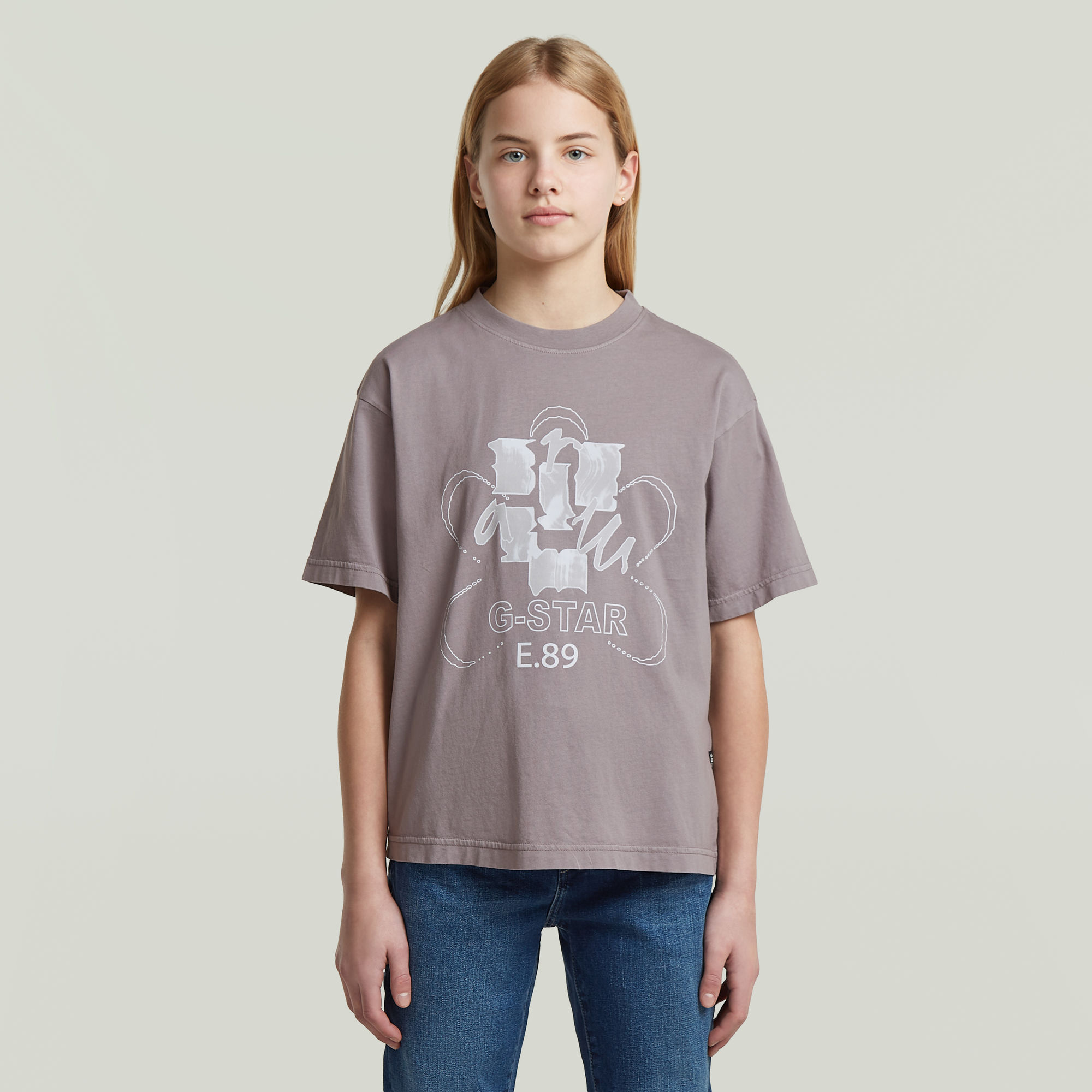 Girls Oversized Top - Grau - mädchen