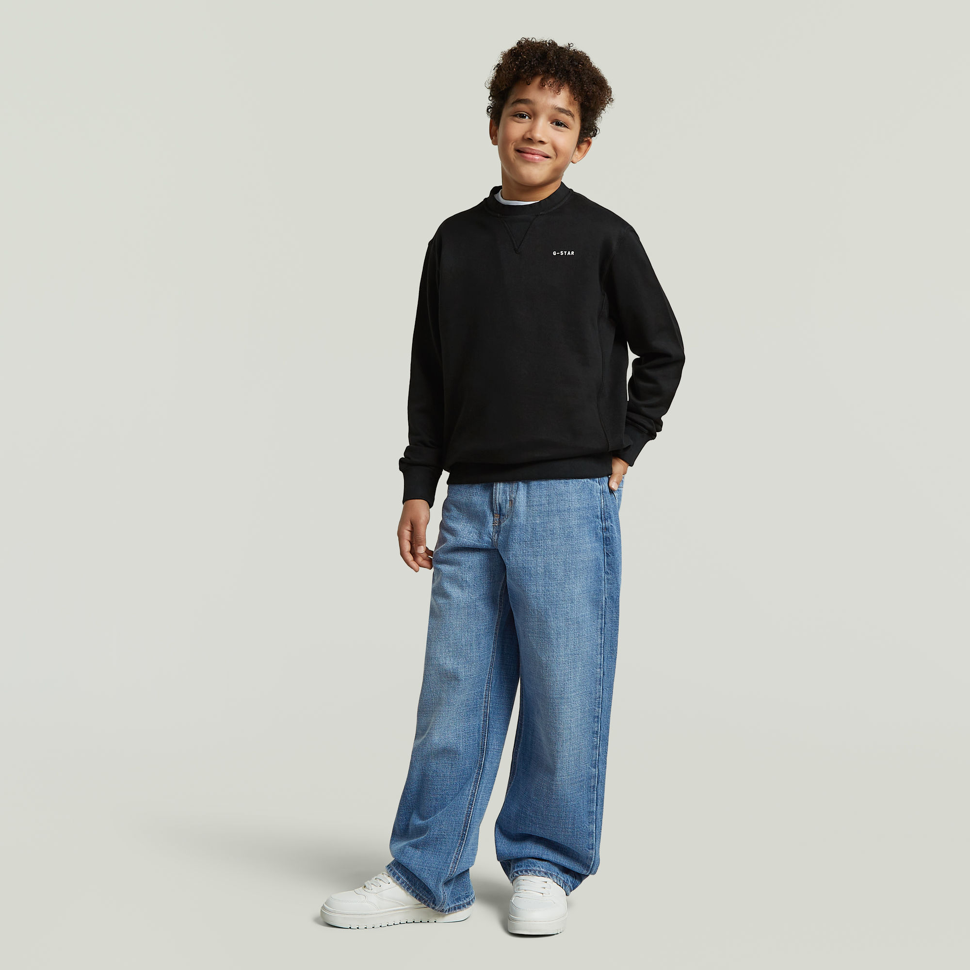 Thumbnail - Boys Premium Core Sweatshirt - Schwarz - jungen