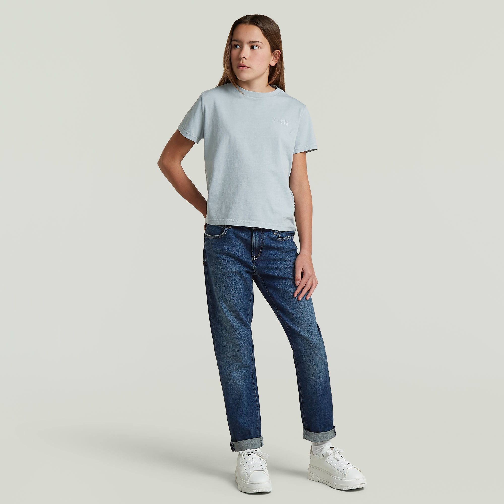 Thumbnail - Girls Miller T-Shirt - Hellblau - mädchen