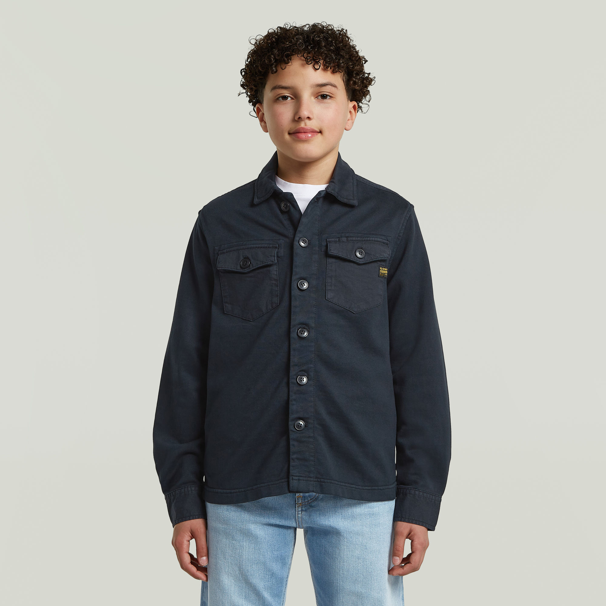 Boys Army Overshirt - Dunkelblau - jungen