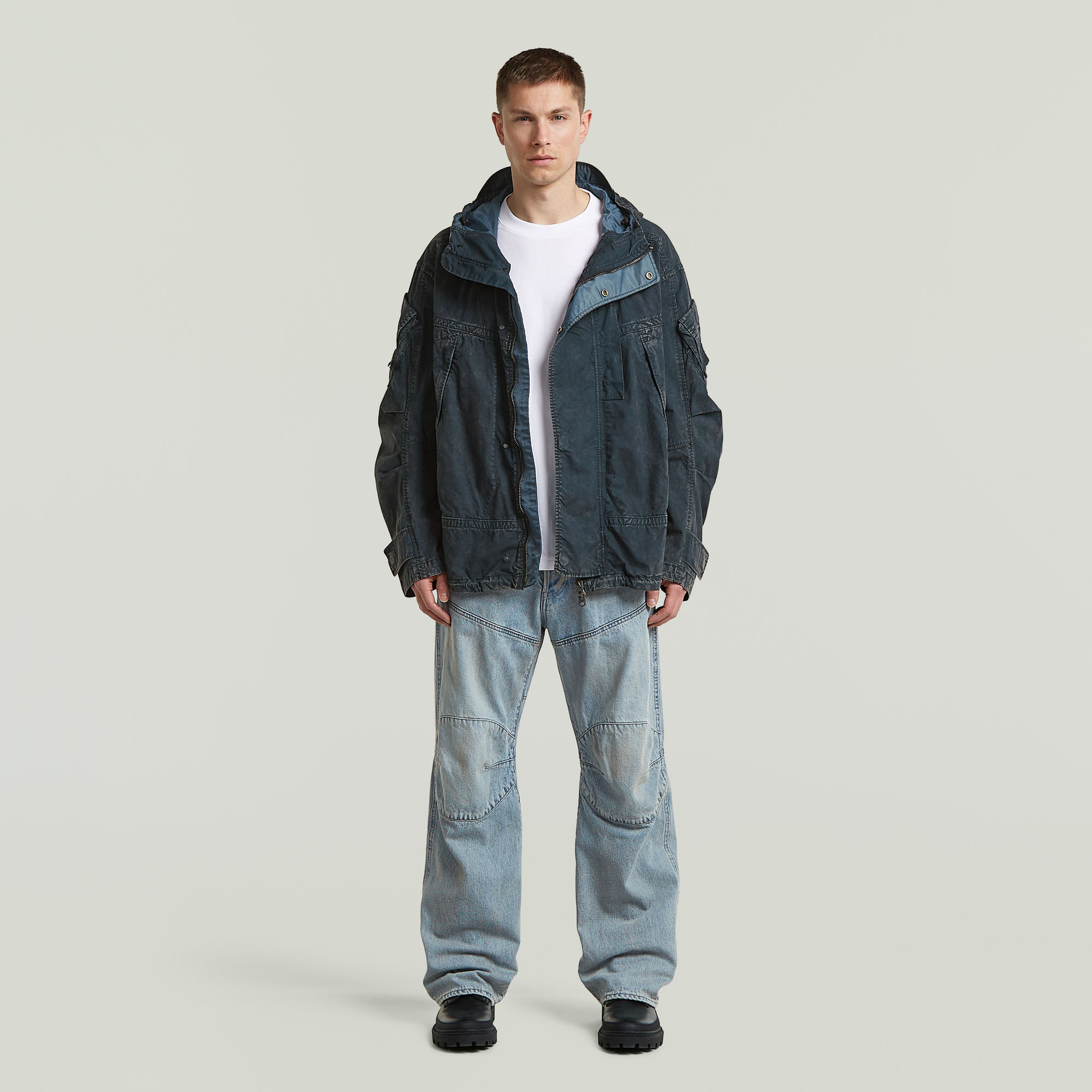 Thumbnail - GA-1 Cotton Parka - Dunkelblau - Herren