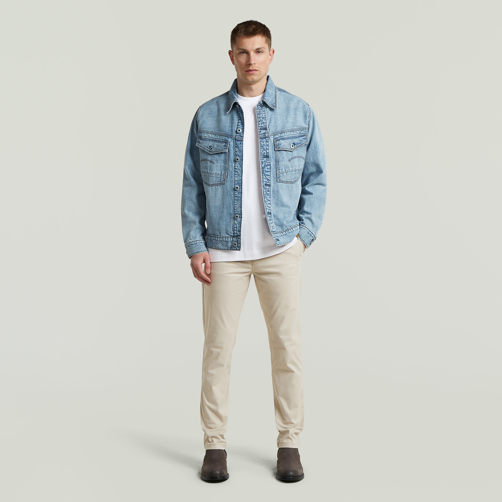 Thumbnail - Slim Chino - Beige - Herren