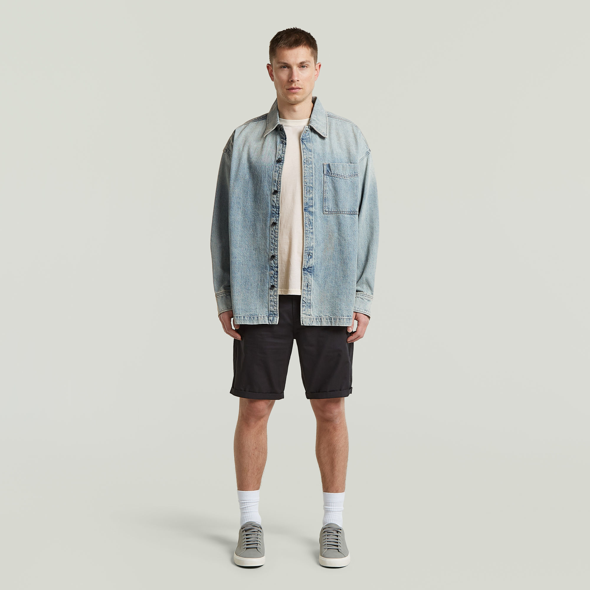 Thumbnail - Bronson Straight Shorts - Schwarz - Herren