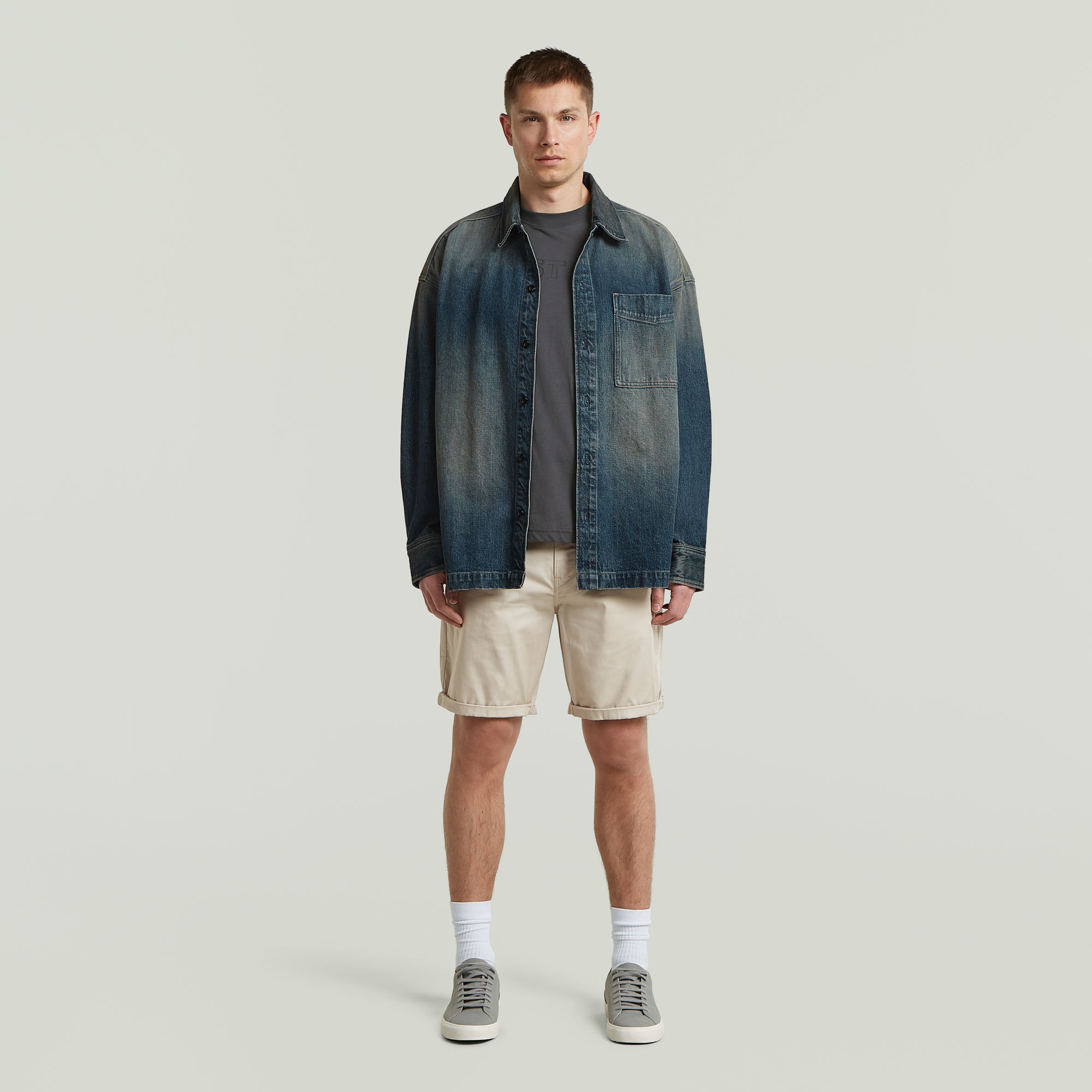 Thumbnail - Bronson Straight Shorts - Beige - Herren