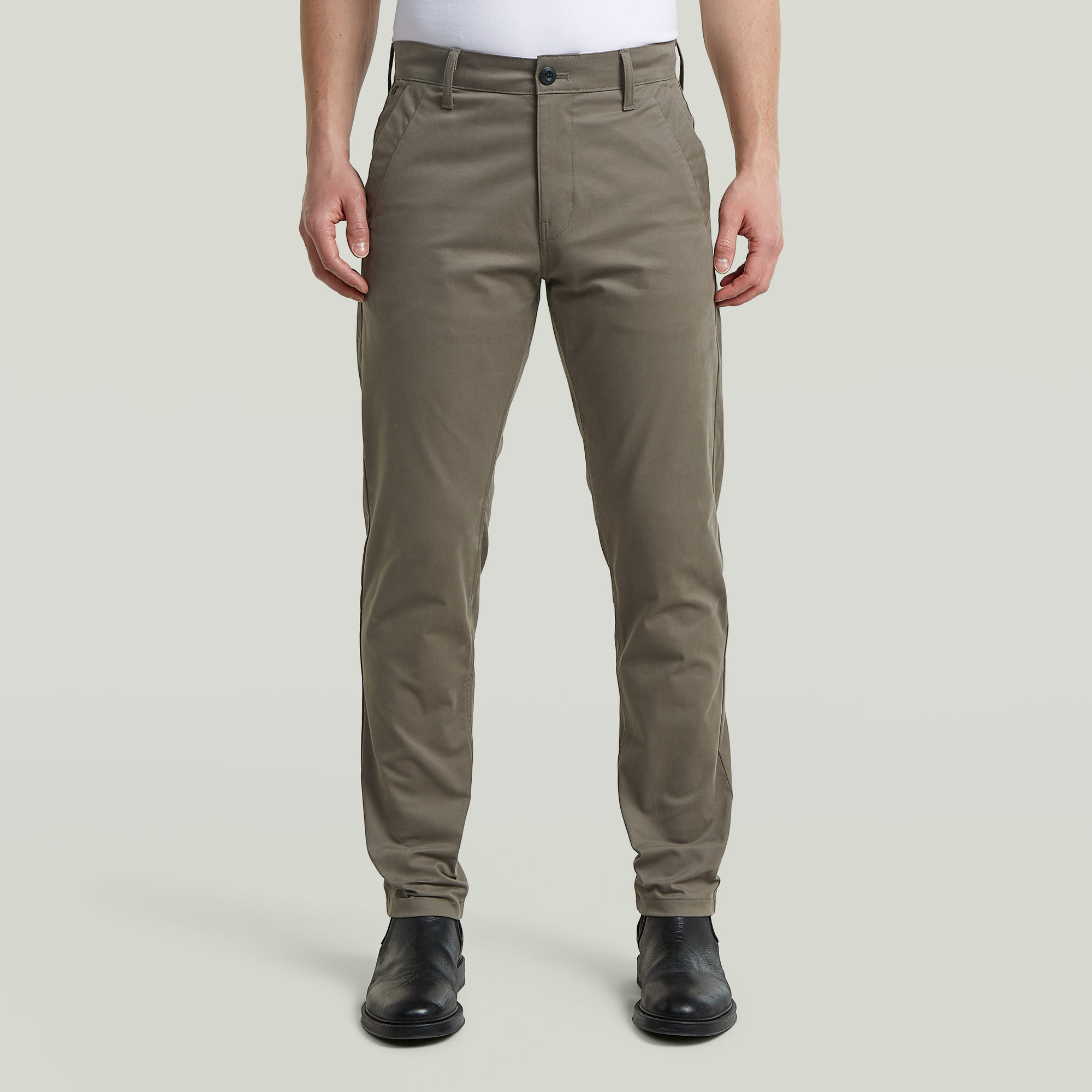 Thumbnail - Slim Chino - Braun - Herren