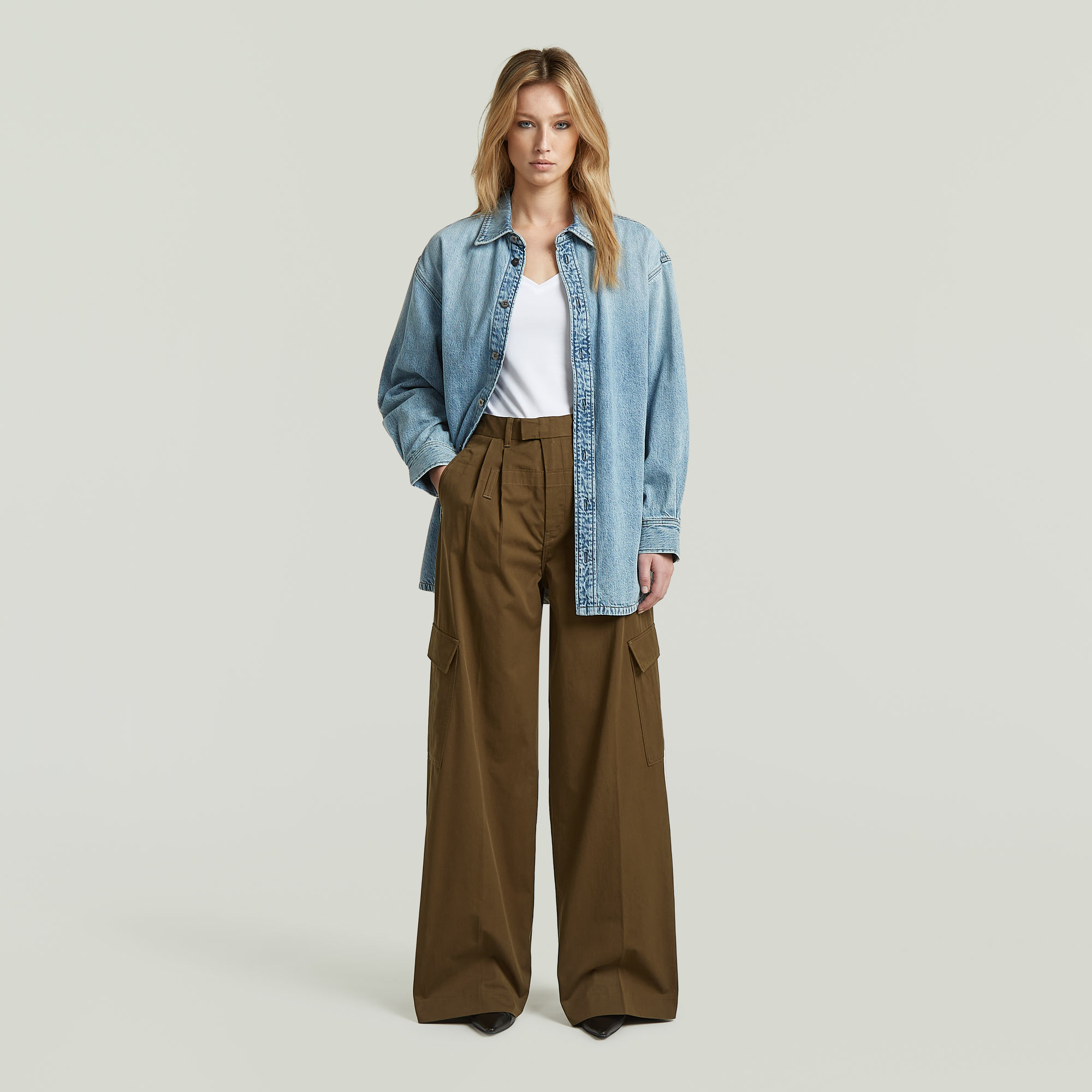 Thumbnail - Cargo WB Chino - Braun - Damen