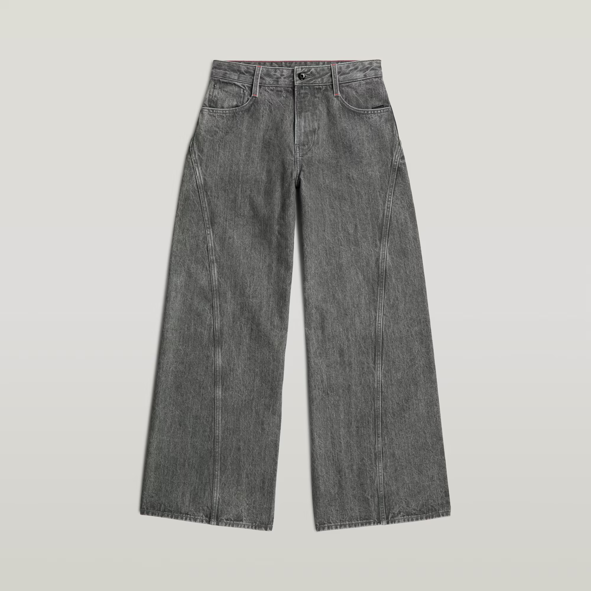 Thumbnail - Helyx Cinch Wide Jeans - Grün - Damen