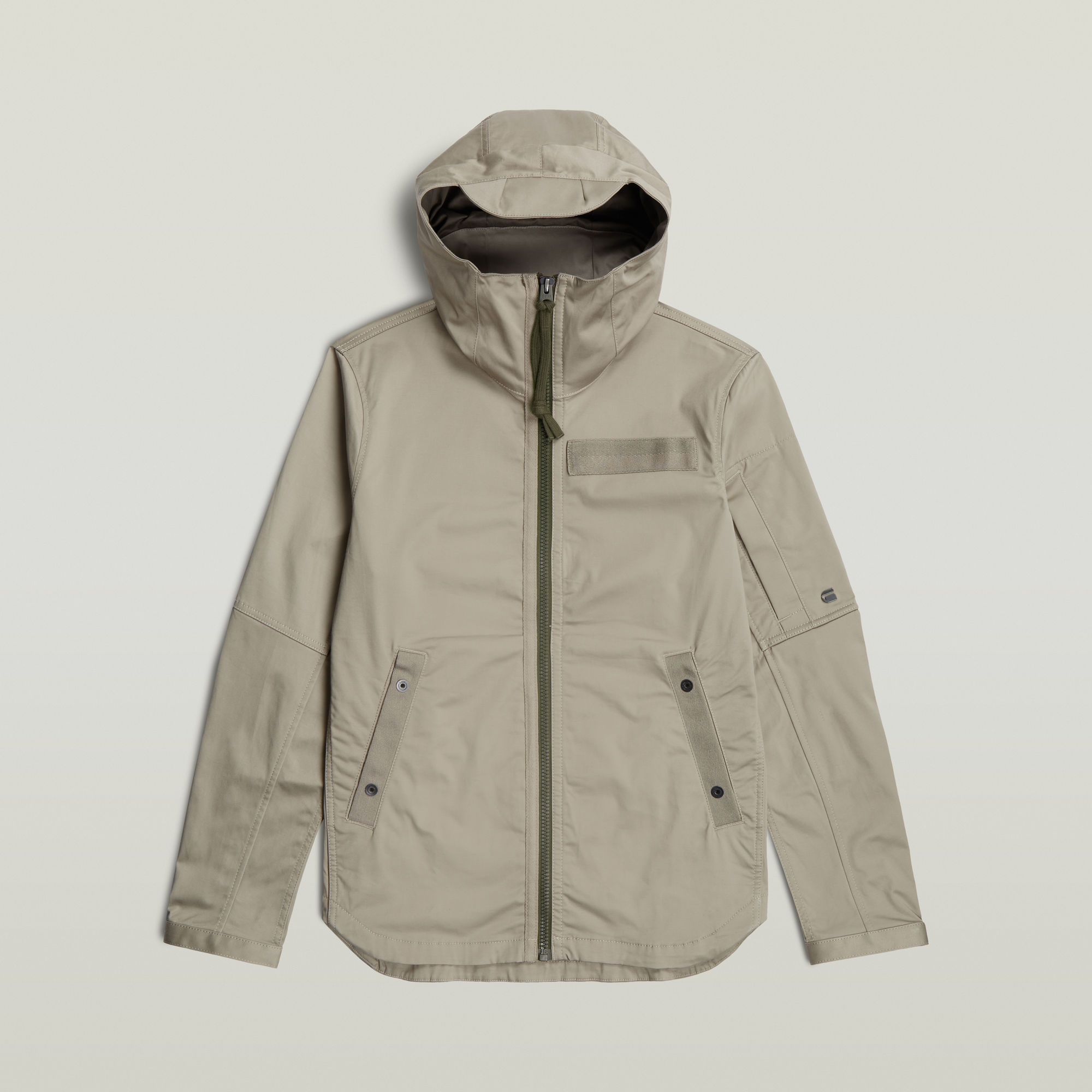 Thumbnail - Batt Hooded Hemd - Beige - Herren