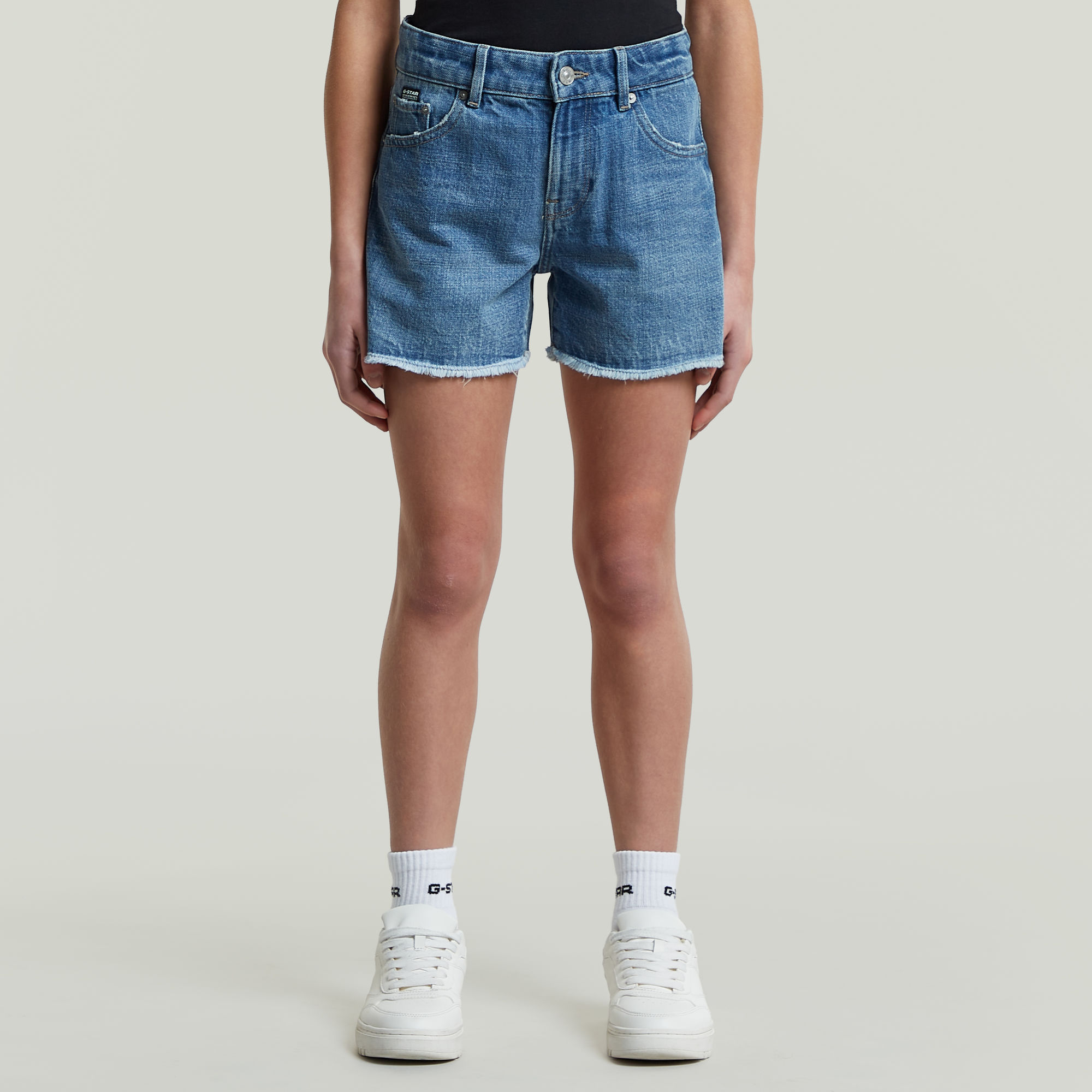 Girls True Shorts Raw Edge - Hellblau - mädchen