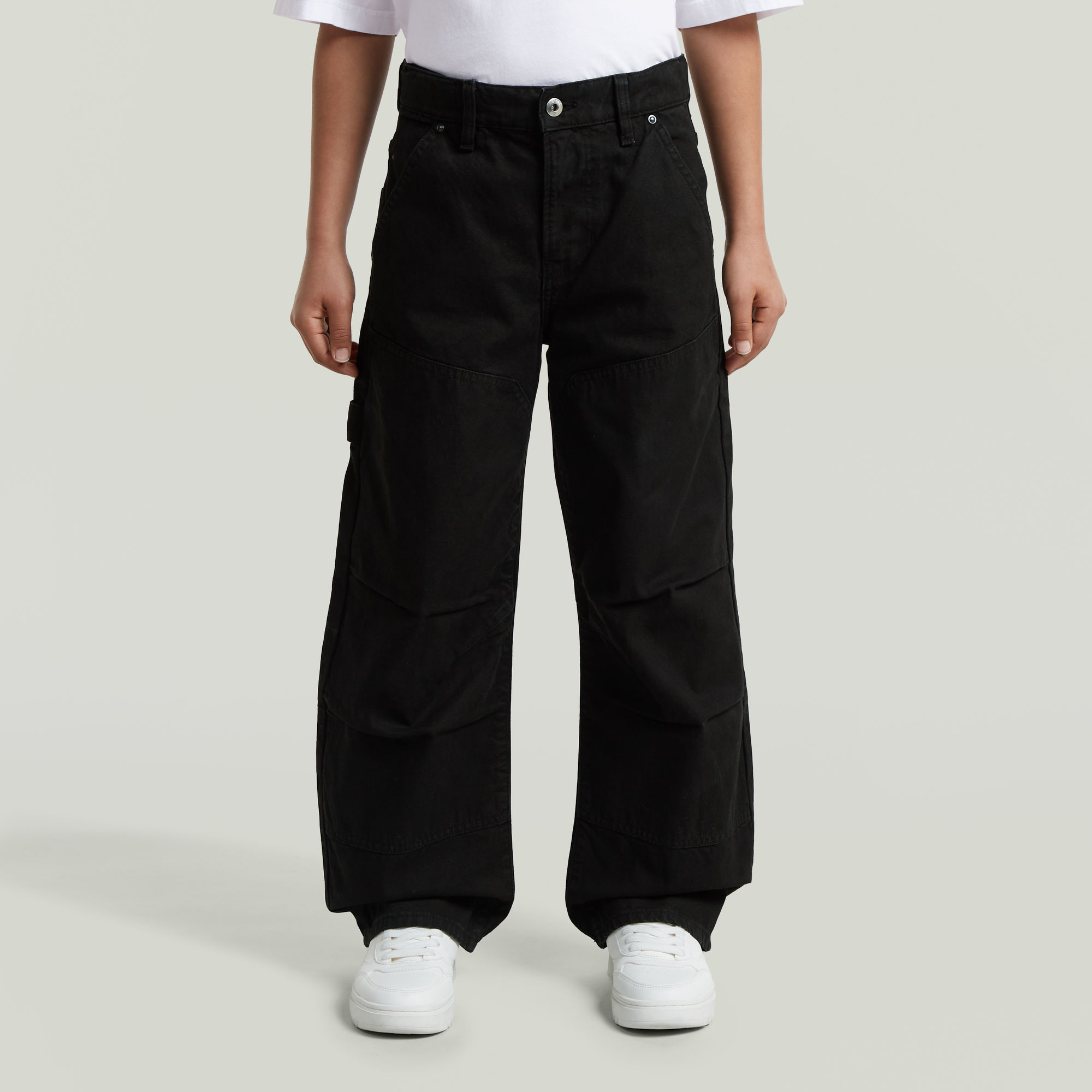 Boys Carpenter 3D Loose Hose - Schwarz - jungen