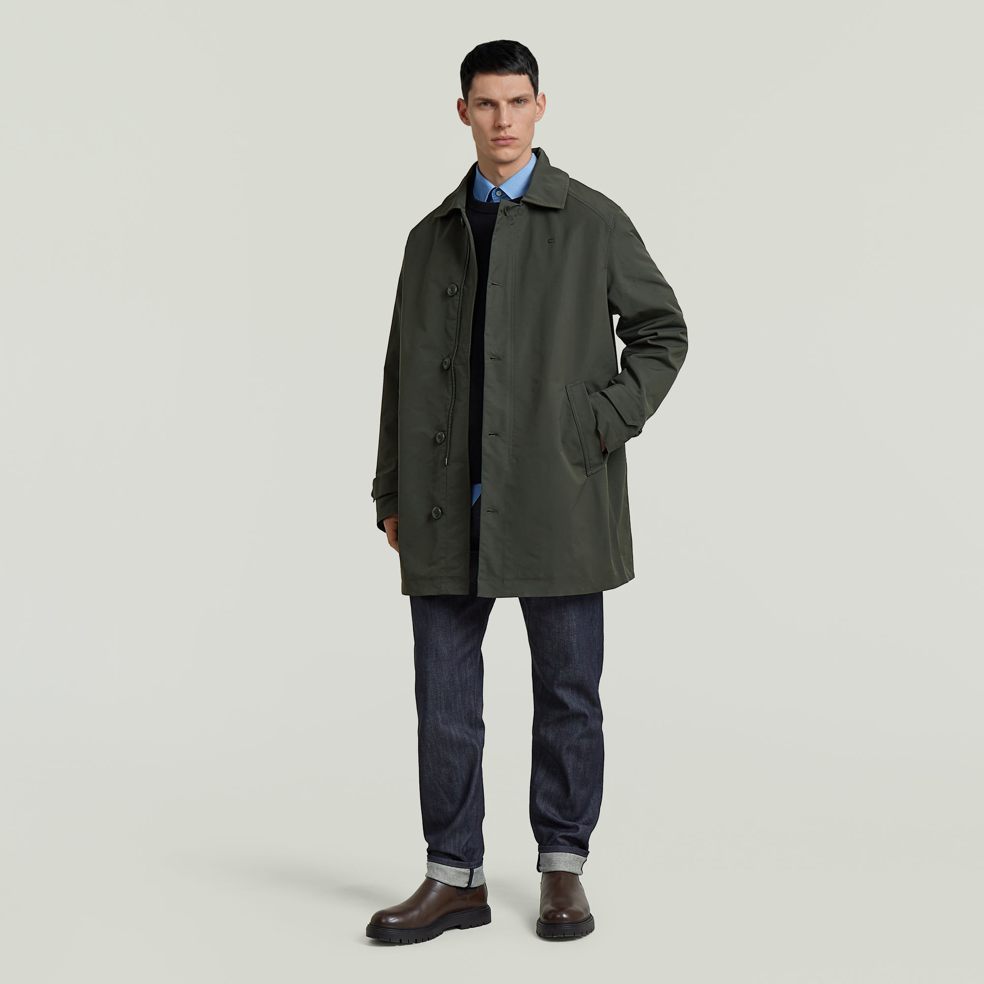 Thumbnail - The Julius - Correct Trench - Grau - Herren