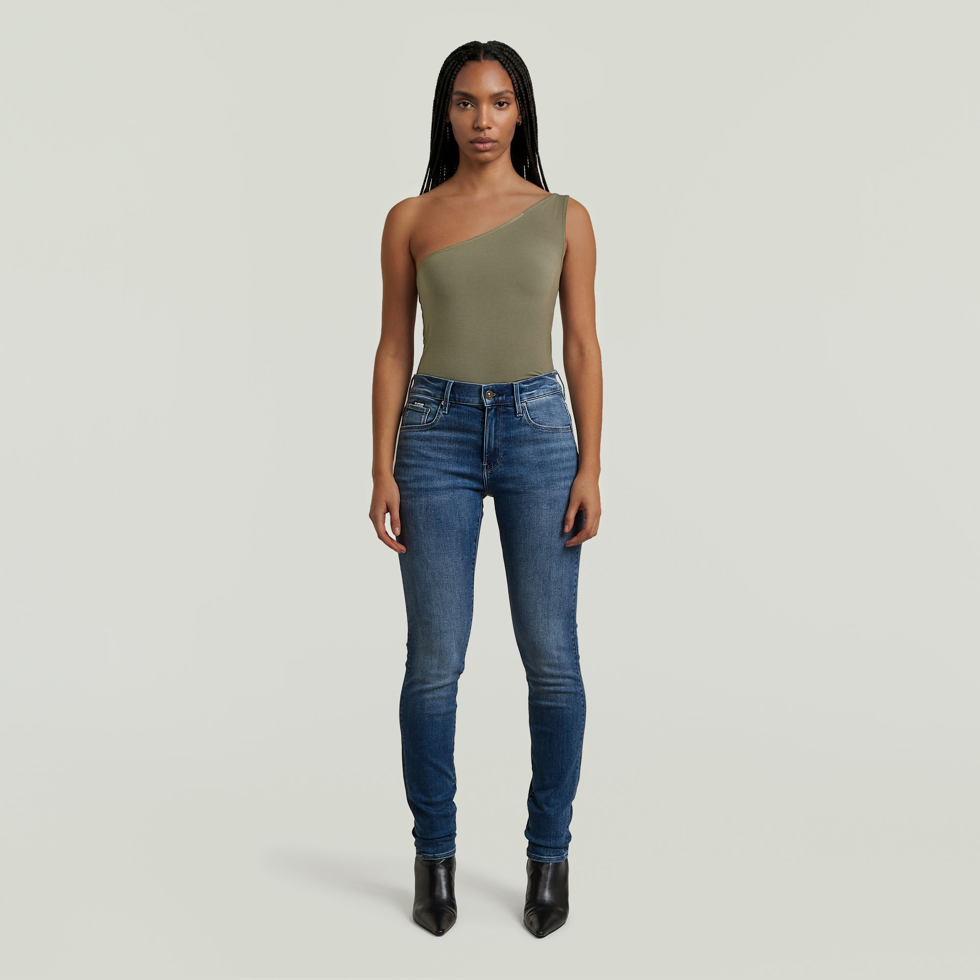Thumbnail - 3301 Skinny Jeans - Mittelblau - Damen