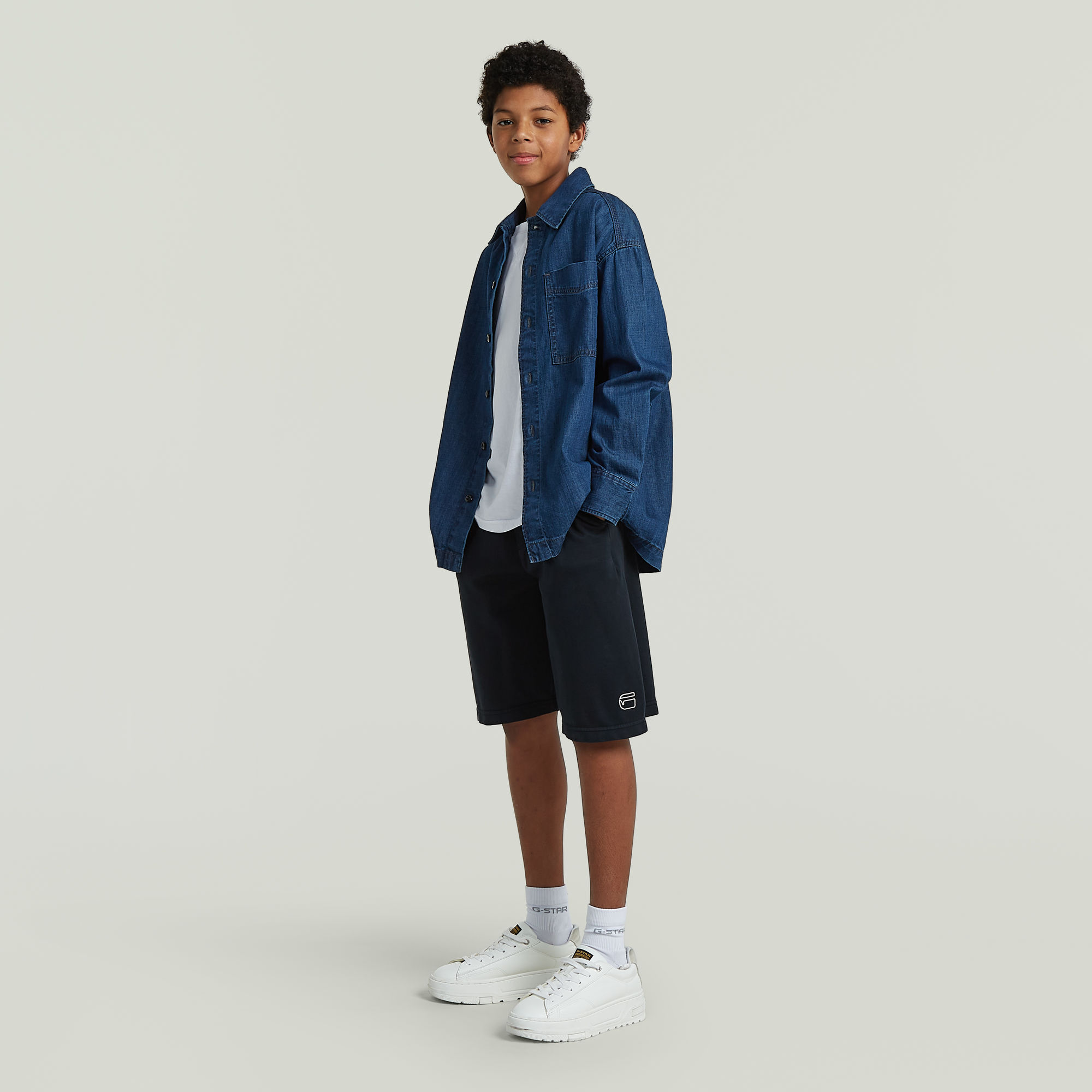Thumbnail - Boys Entry Sweat Shorts - Dunkelblau - jungen
