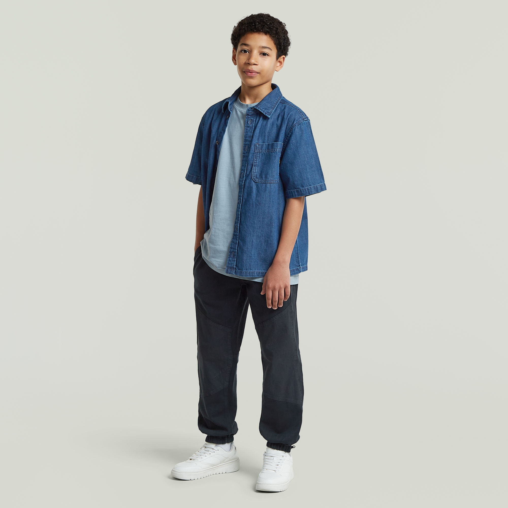 Thumbnail - Boys 3D Relaxed PM Trainingshose - Dunkelblau - jungen