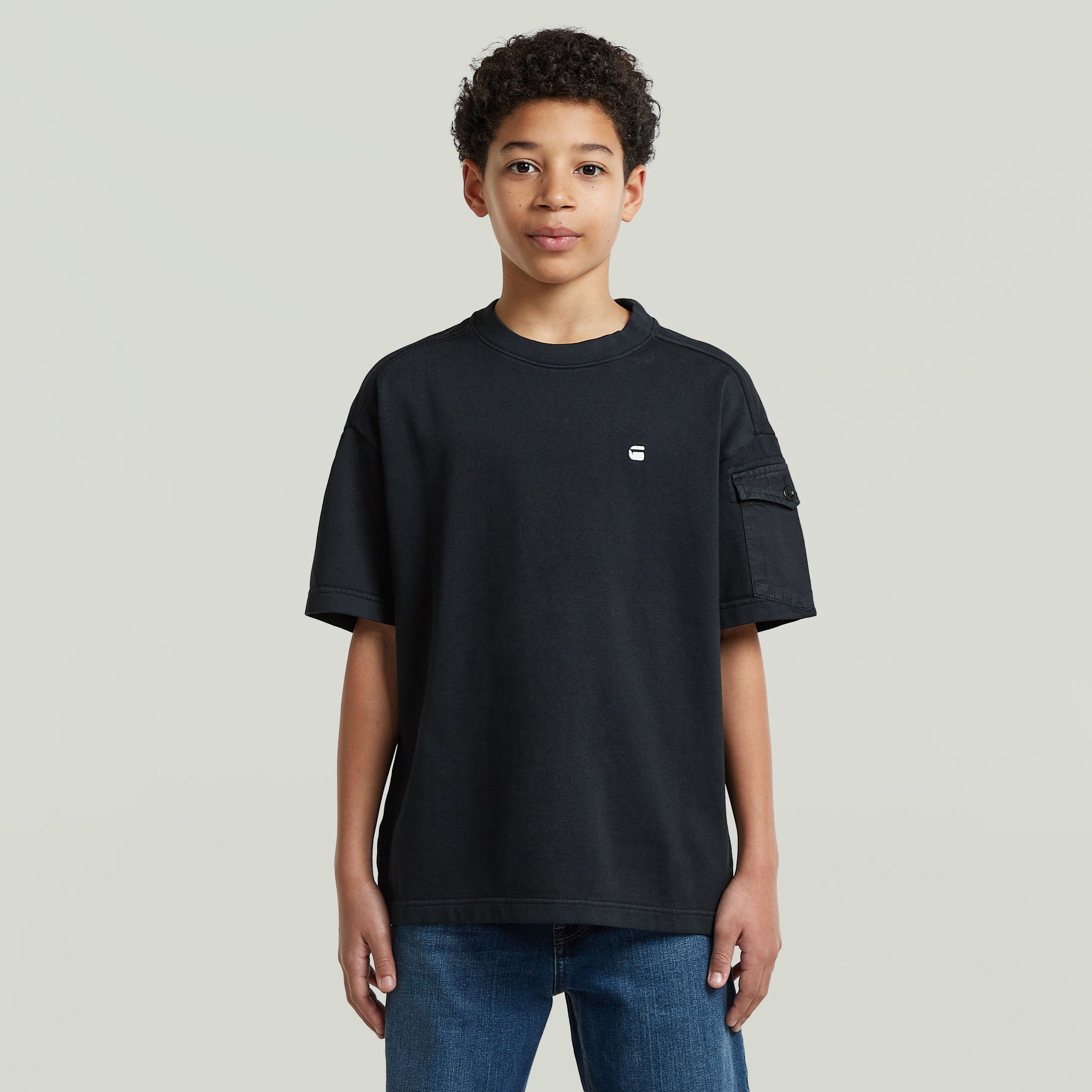 Boys Army Tee Pocket - Dunkelblau - jungen