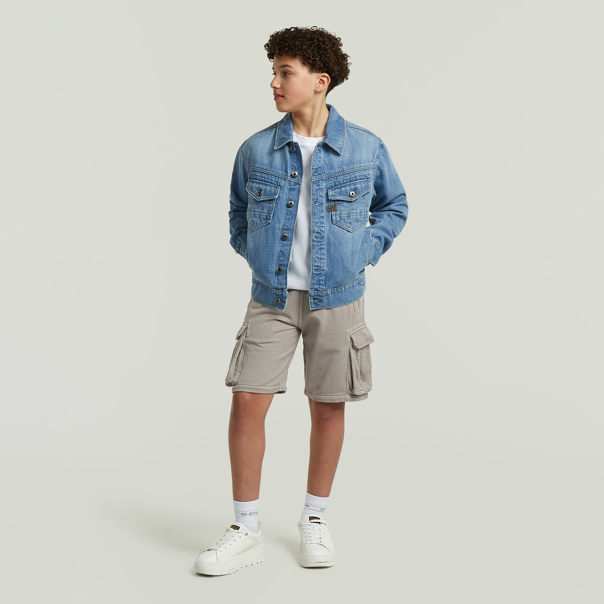 Thumbnail - Boys Nifous Cargo Sweat Shorts - Grau - jungen