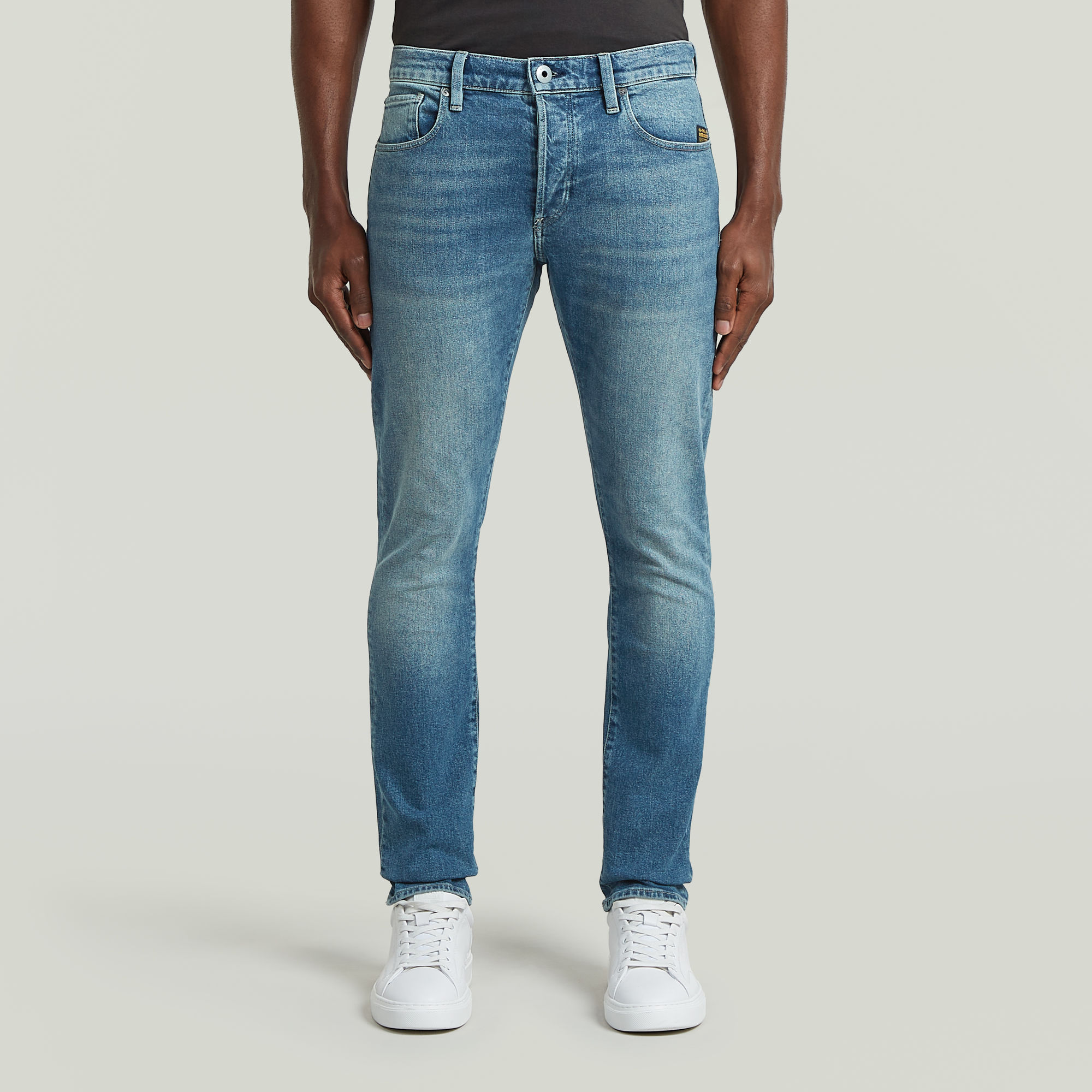 3301 Slim Jeans - Mittelblau - Herren