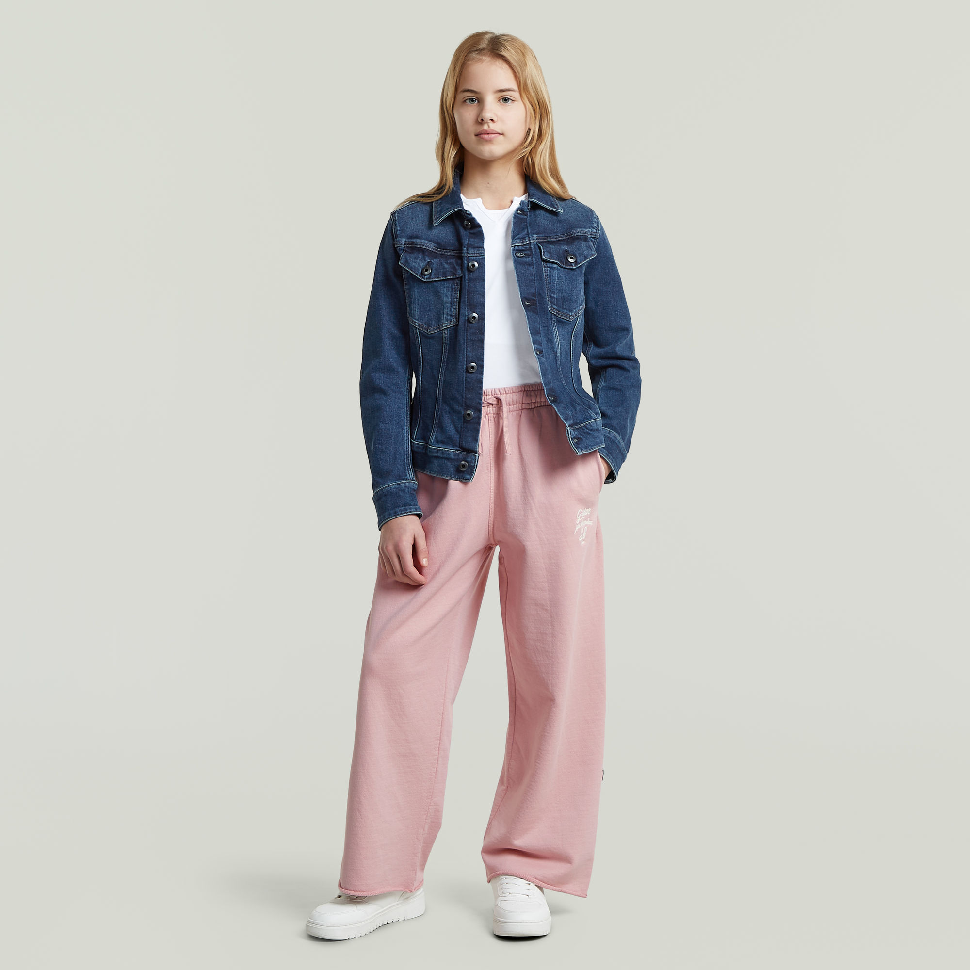 Thumbnail - Girls Basic Pants - Pink - mädchen
