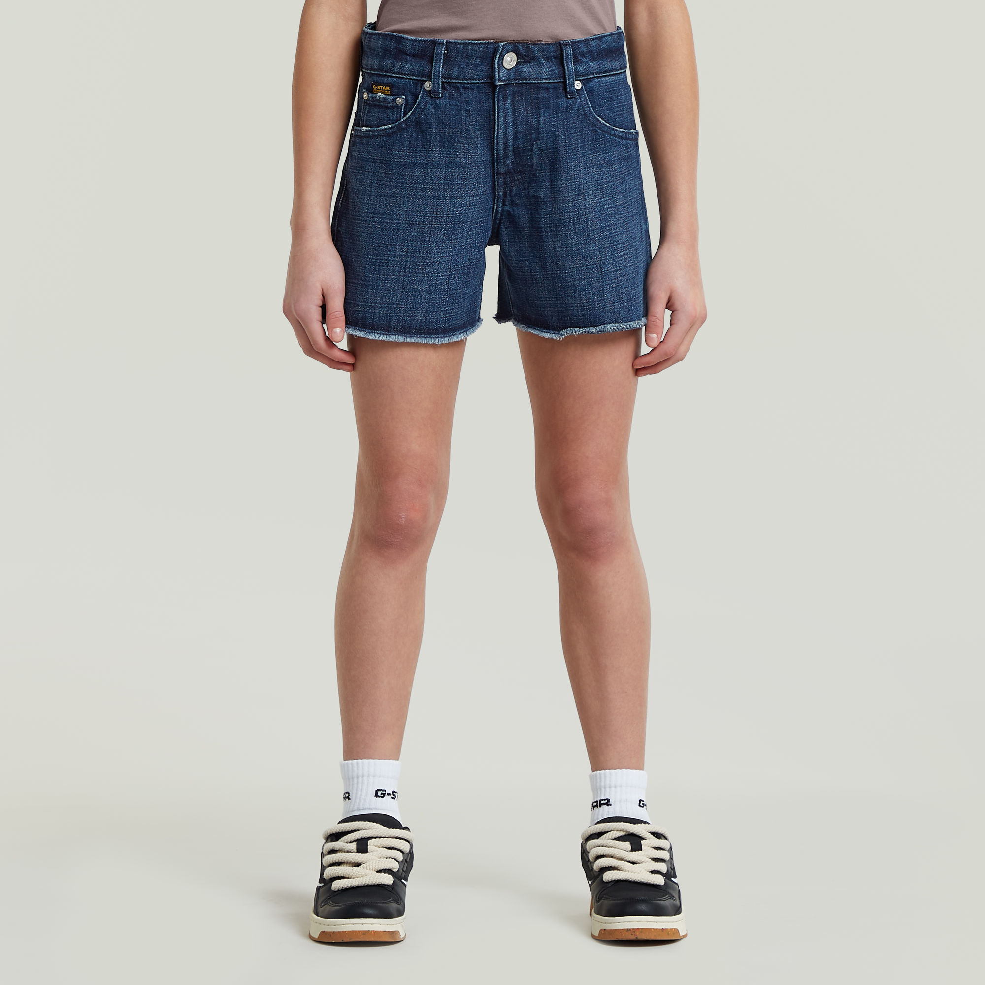 Girls True Shorts Raw Edge - Dunkelblau - mädchen