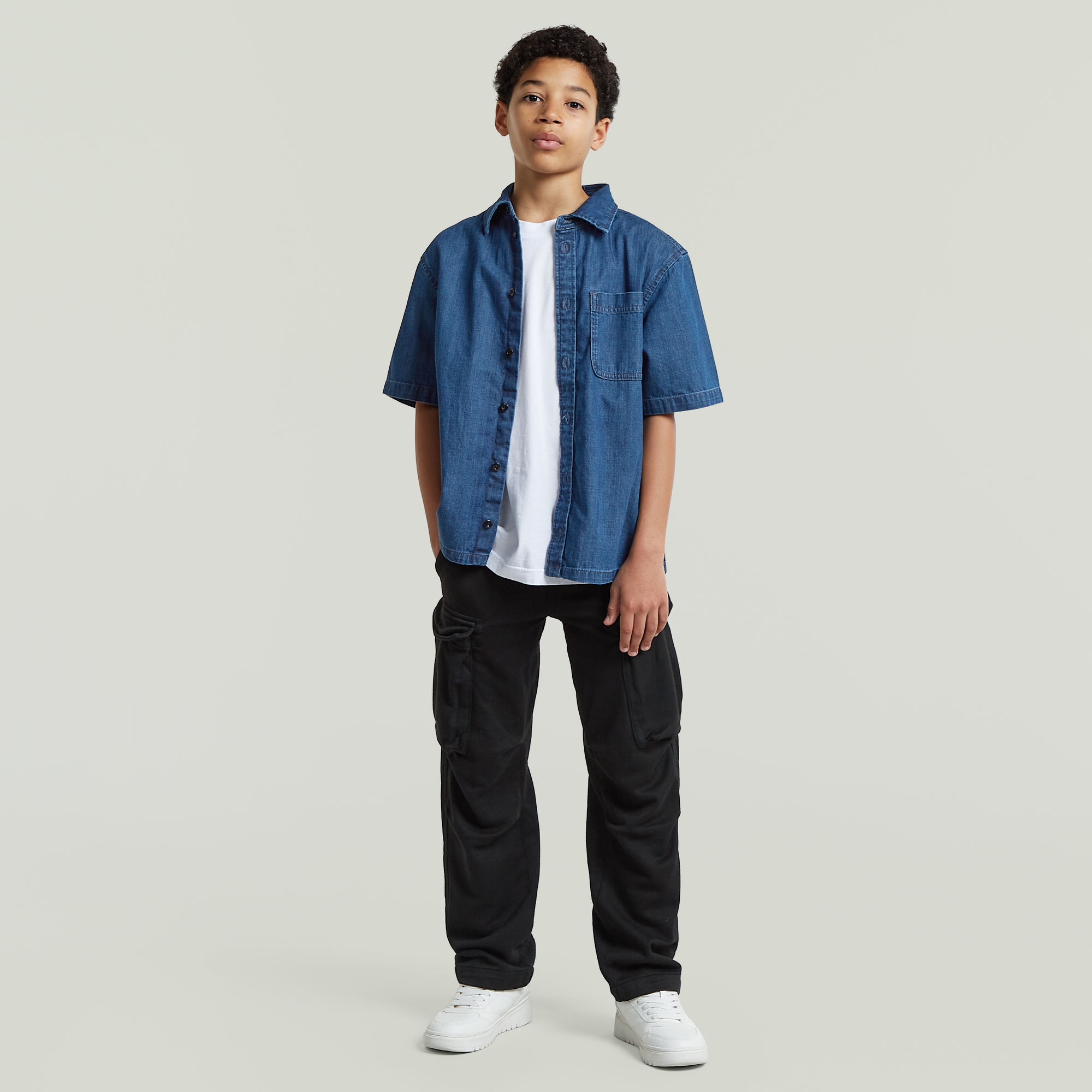 Thumbnail - Boys Core Regular Cargo Jogginghose - Schwarz - jungen