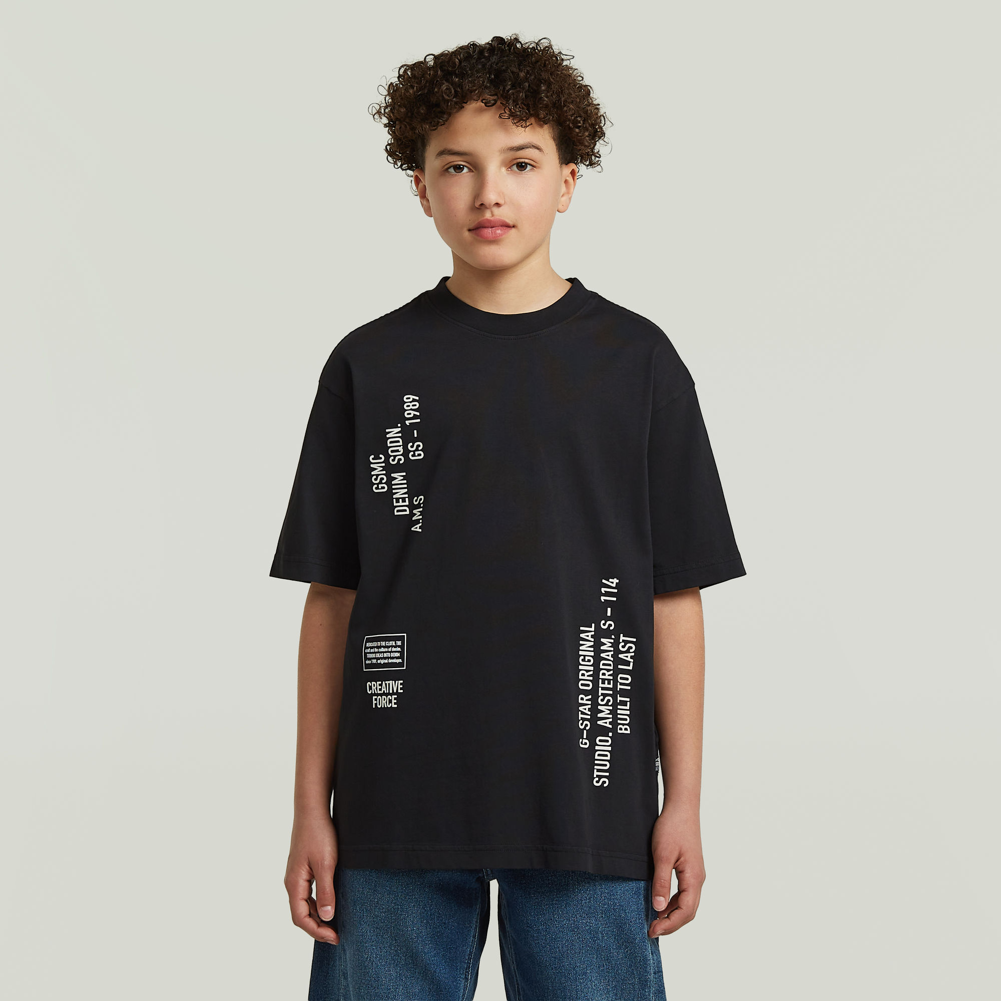Boys Oversized T-Shirt - Schwarz - jungen