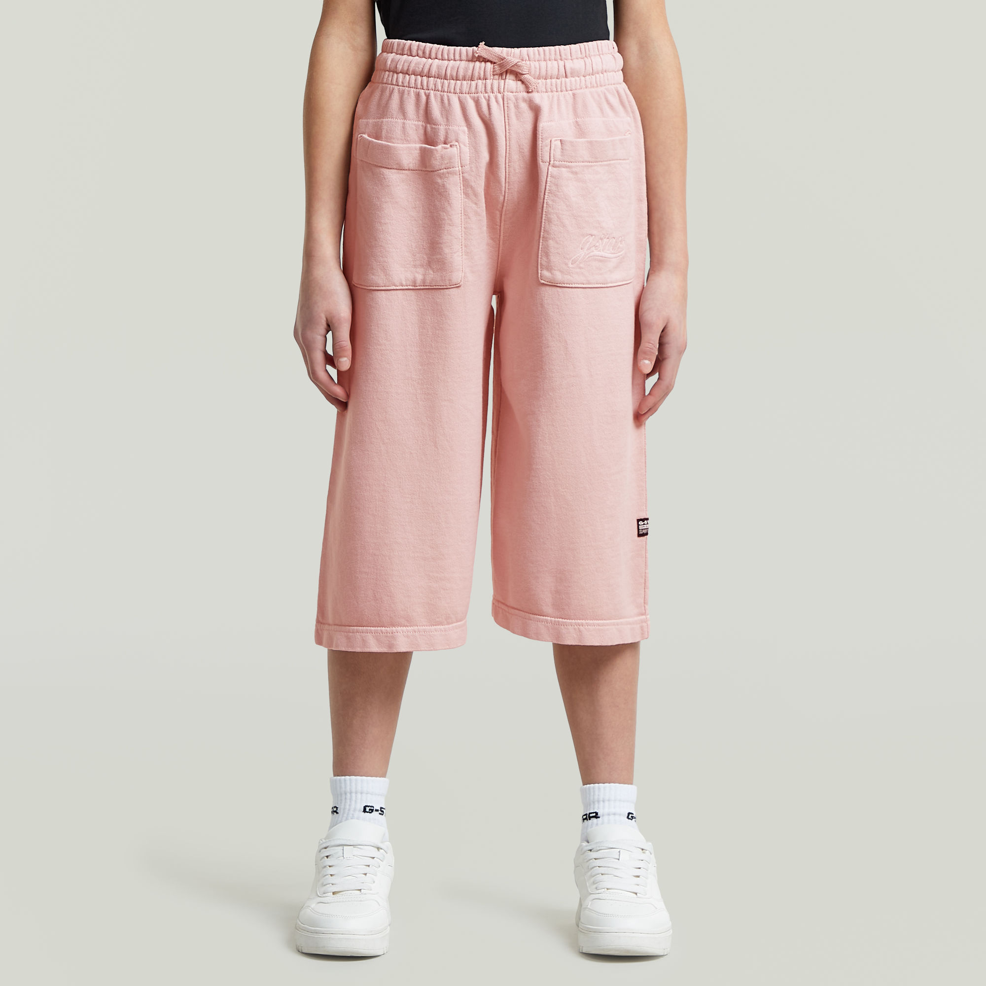 Girls Long Sweat Shorts - Pink - mädchen
