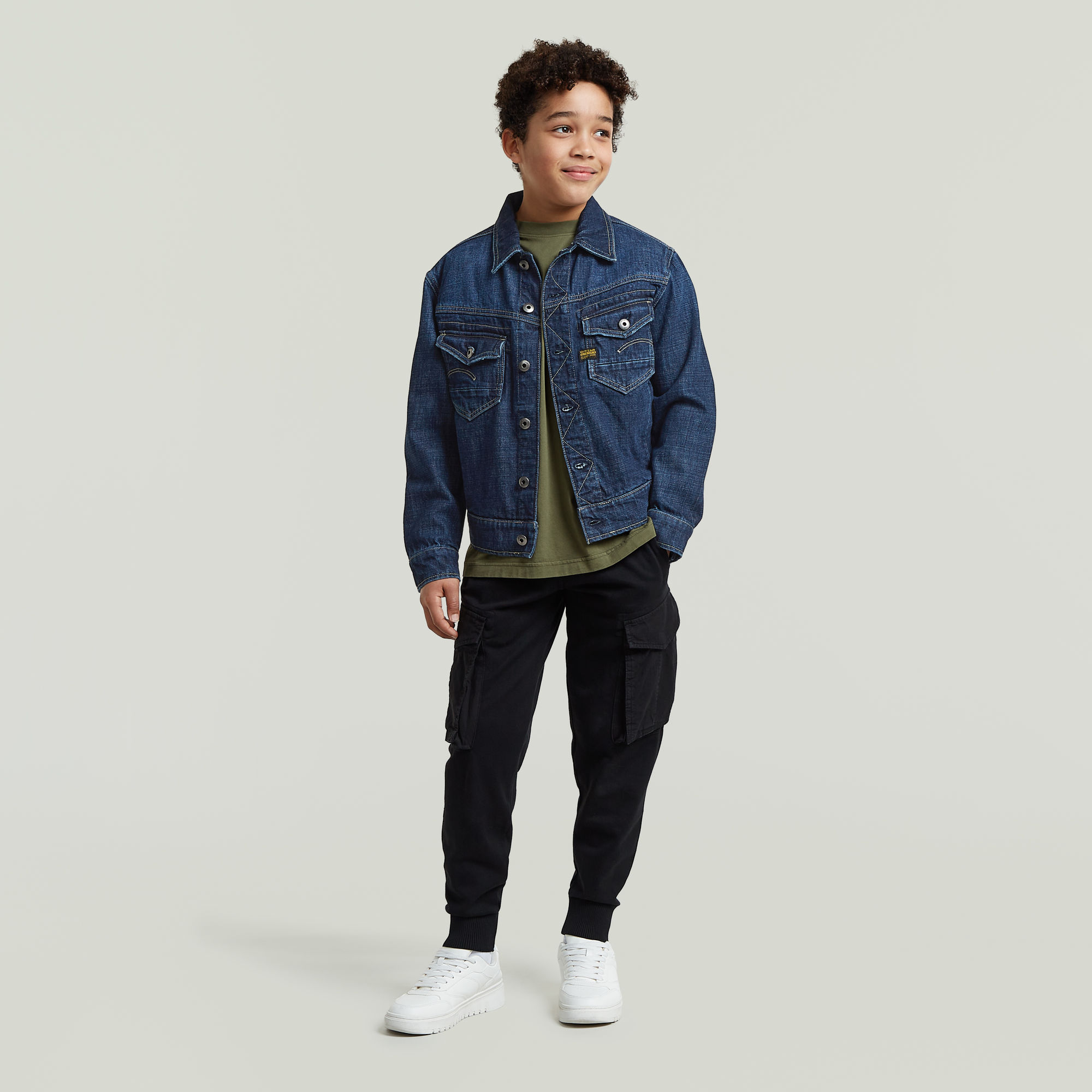 Thumbnail - Boys Army Cargo PM Jogginghose - Schwarz - jungen