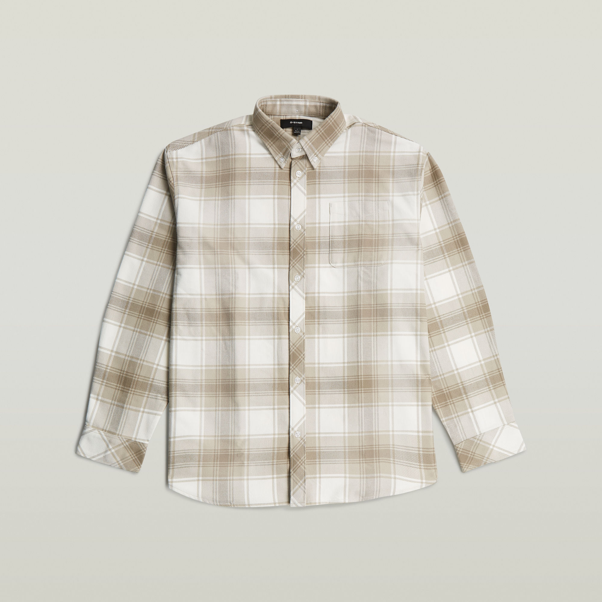 Oversized Button Down Shirt - Beige - Herren