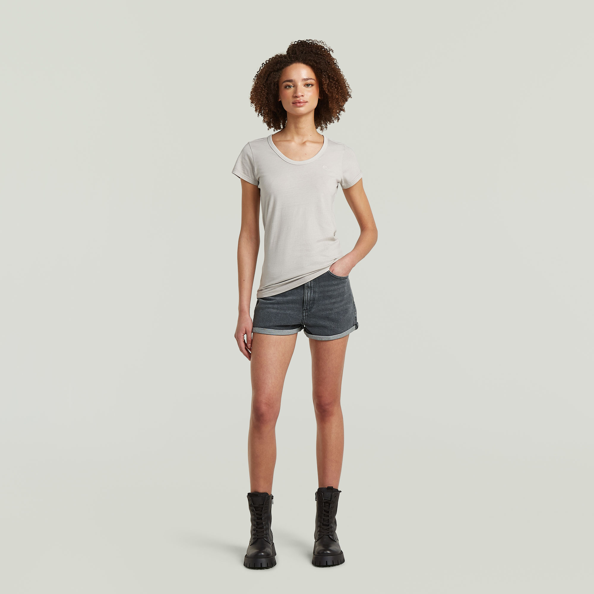 Thumbnail - Tedie Ultra High Shorts - Grau - Damen
