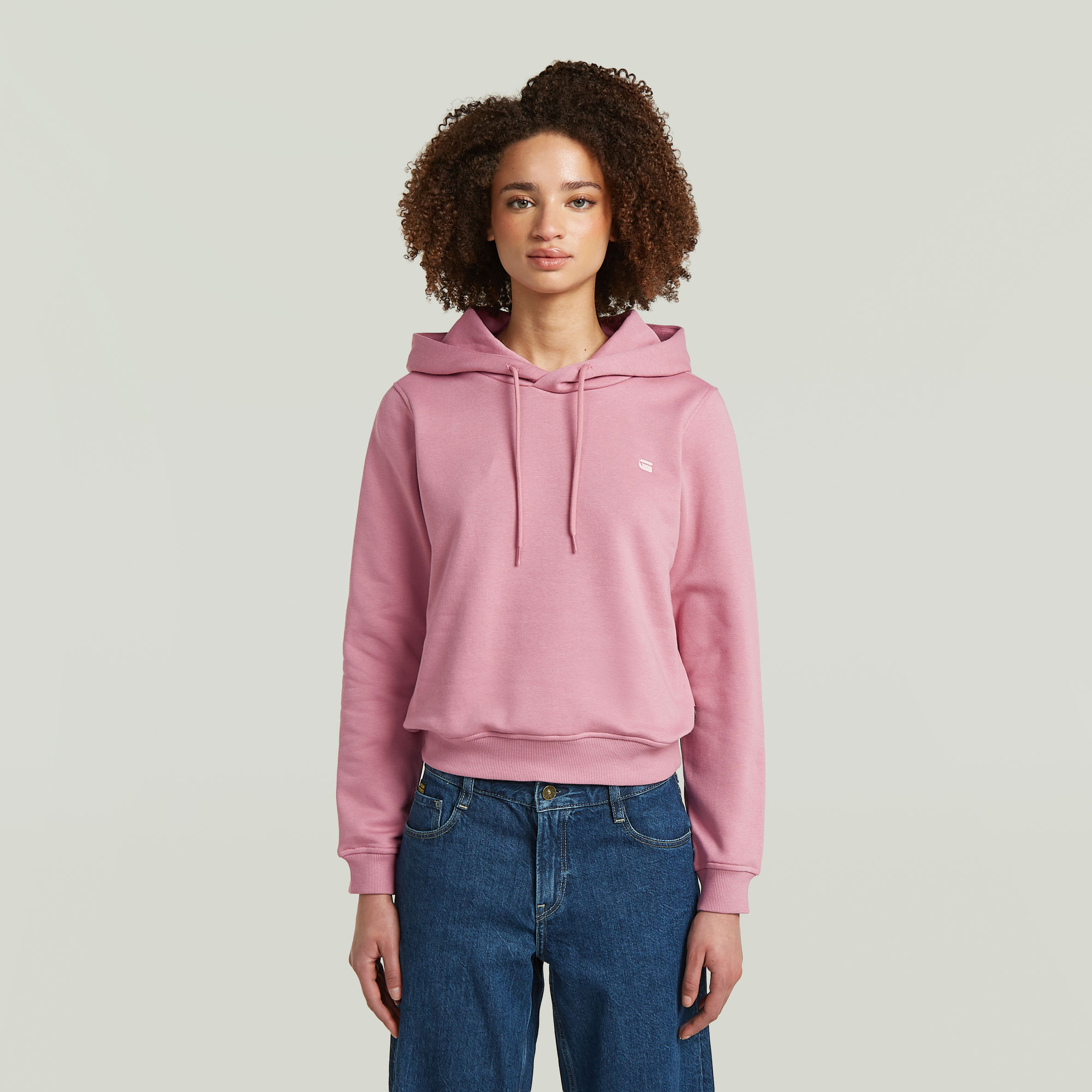 Logo Hoodie Sweat - Pink - Damen