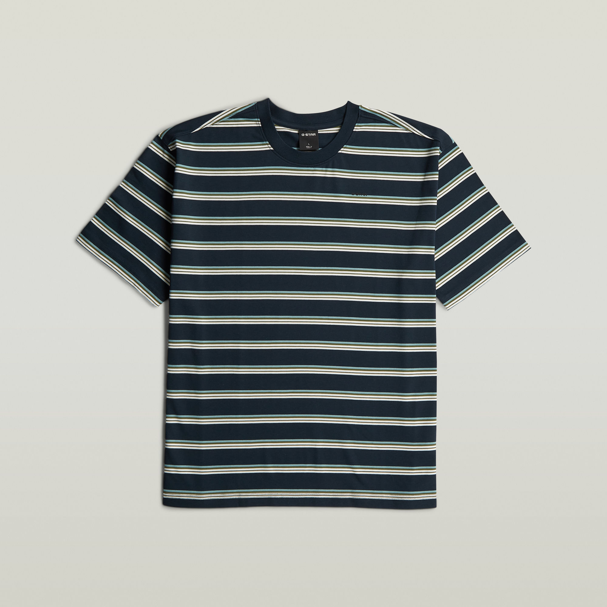 Relaxed Tee Stripe - Mehrfarbig - Herren