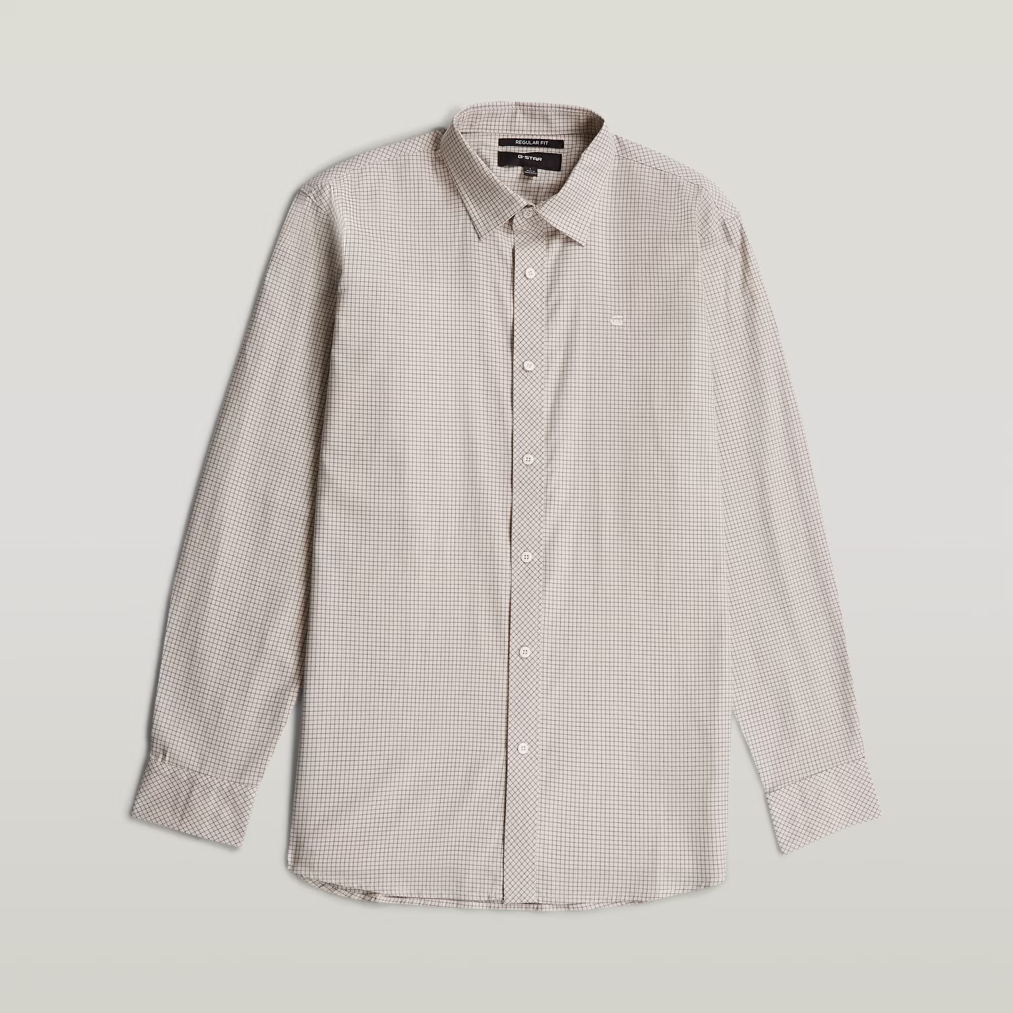

Clean Regular Branded Shirt - Beige - Heren