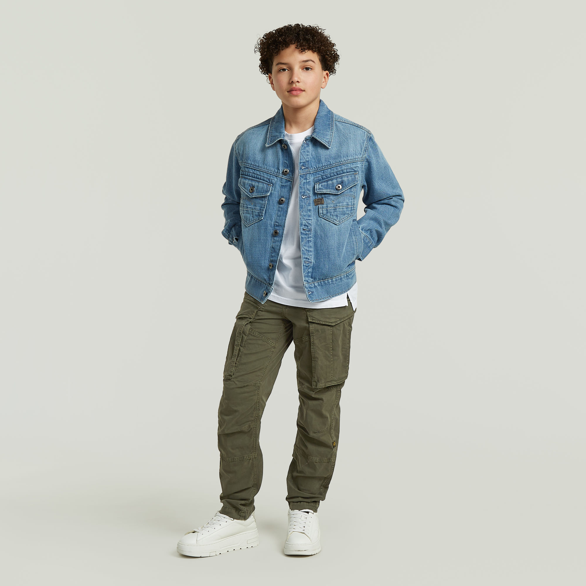 Thumbnail - Boys Rovic Zip 3D Regular Tapered Hose - Grün - jungen