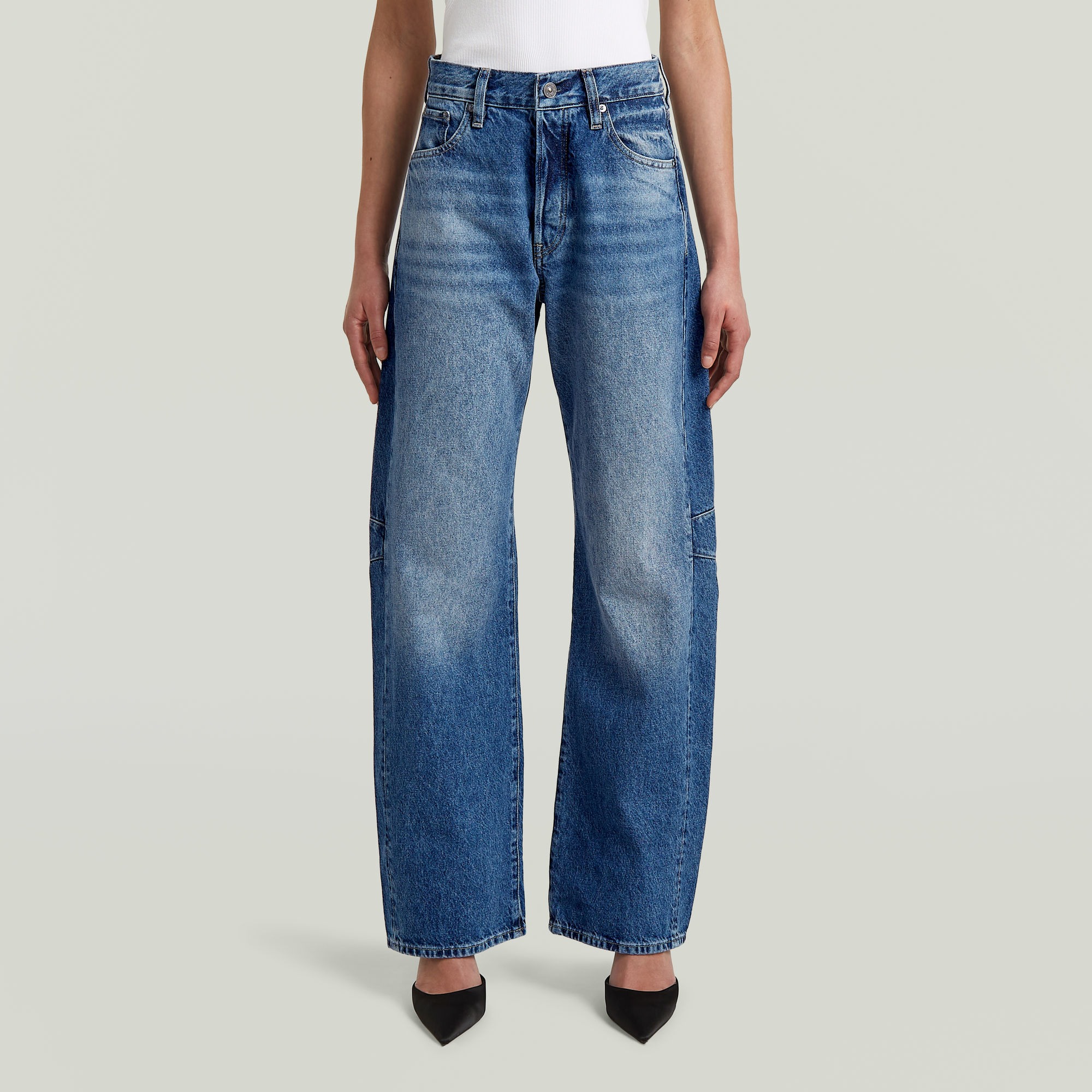 Bowey Boyfriend Jeans - Mid Blue - Damen