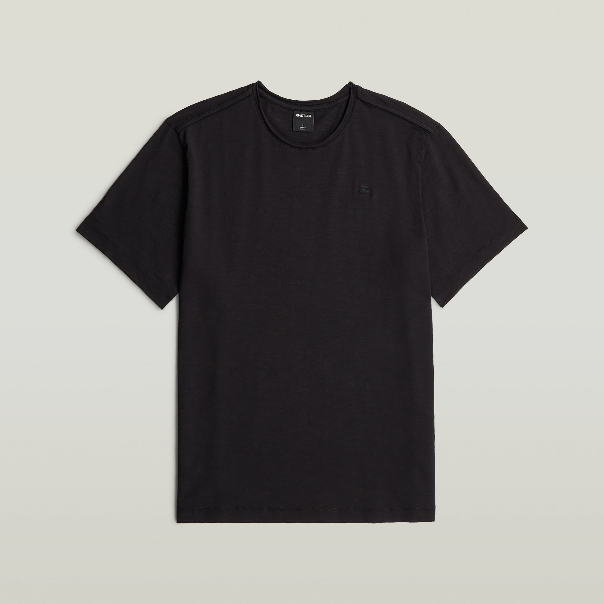 Essential Raw Neck T-Shirt - Schwarz - Herren