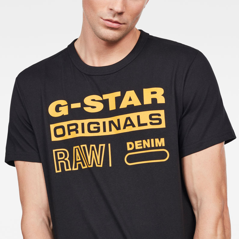 Shirt Swando Regular Black Raw® G Star T Dk Graphic ttpqwP