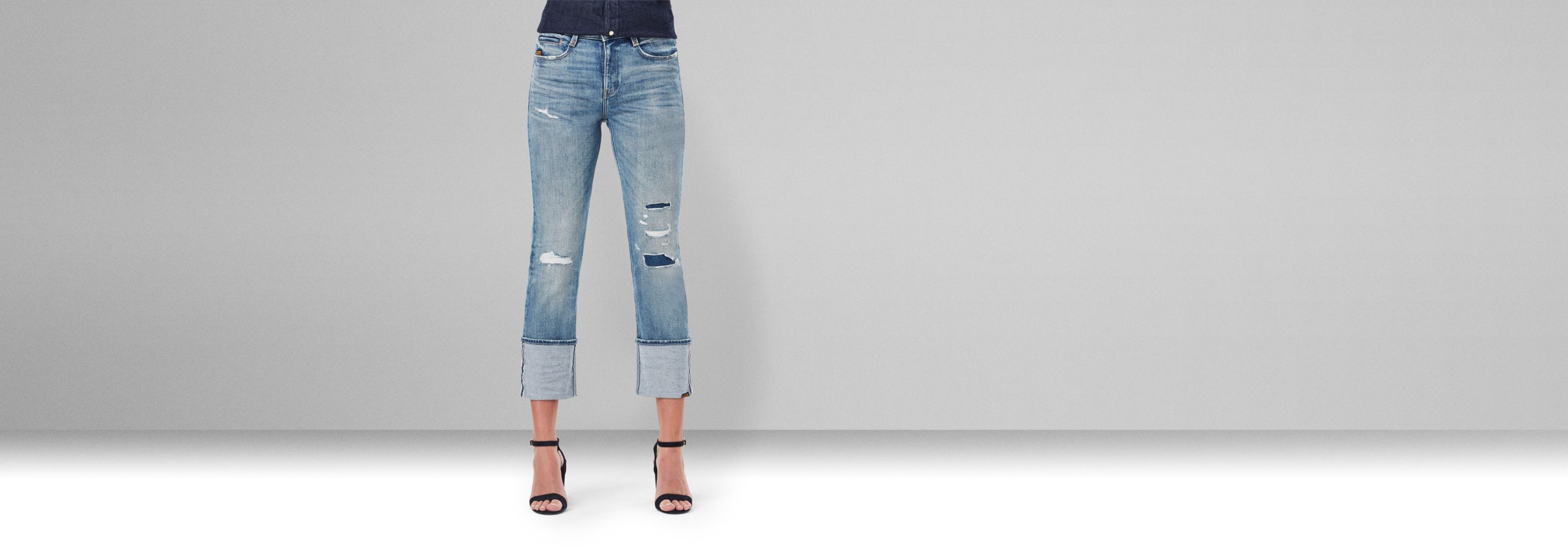 Noxer Straight Selvedge Jeans | Light blue | G-STAR® US