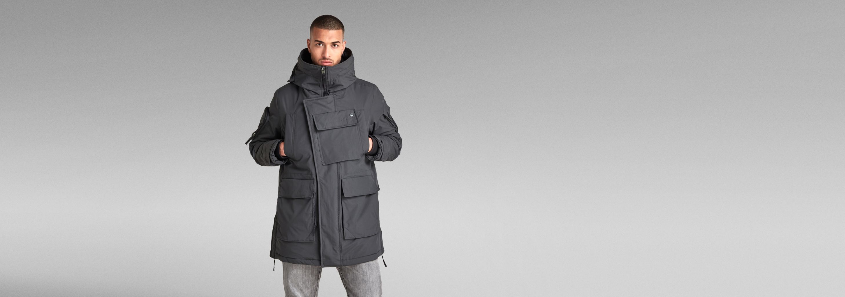 Multi Pocket Parka | Grey | G-STAR® US