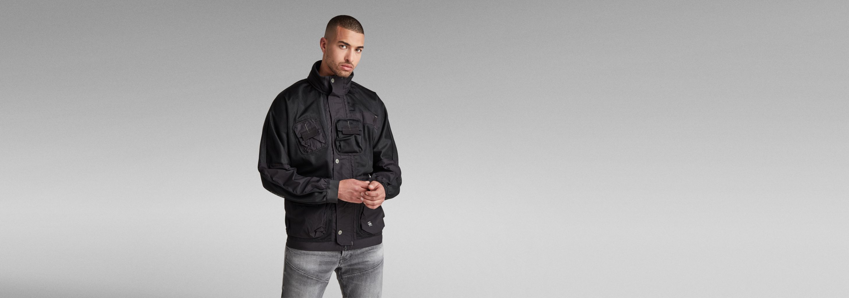 E Utility Mesh Field Jacket | Black | G-STAR® US