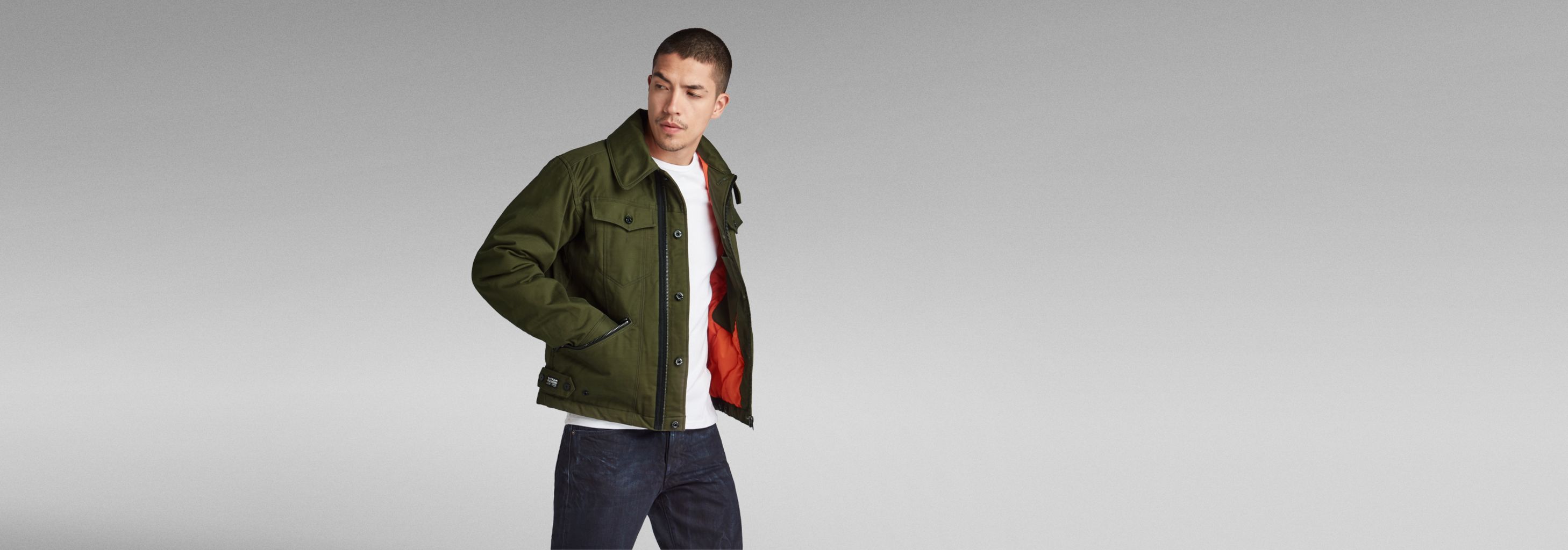 Flight Combat Padded Jacket | Green | G-STAR® US