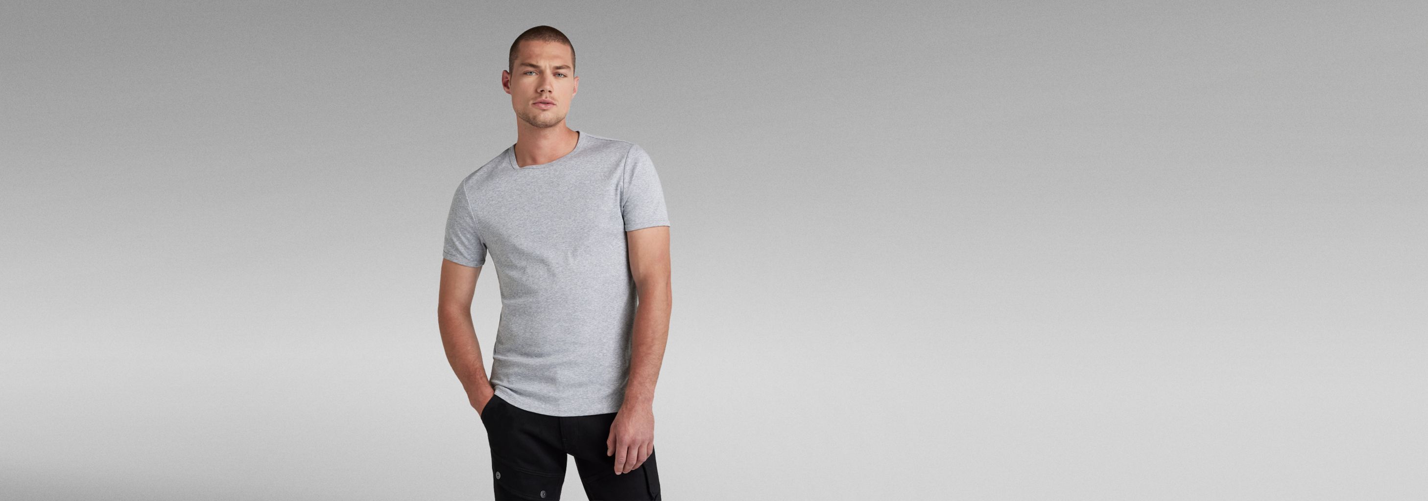 Base T-Shirt 2 Pack | Grey | G-STAR® US