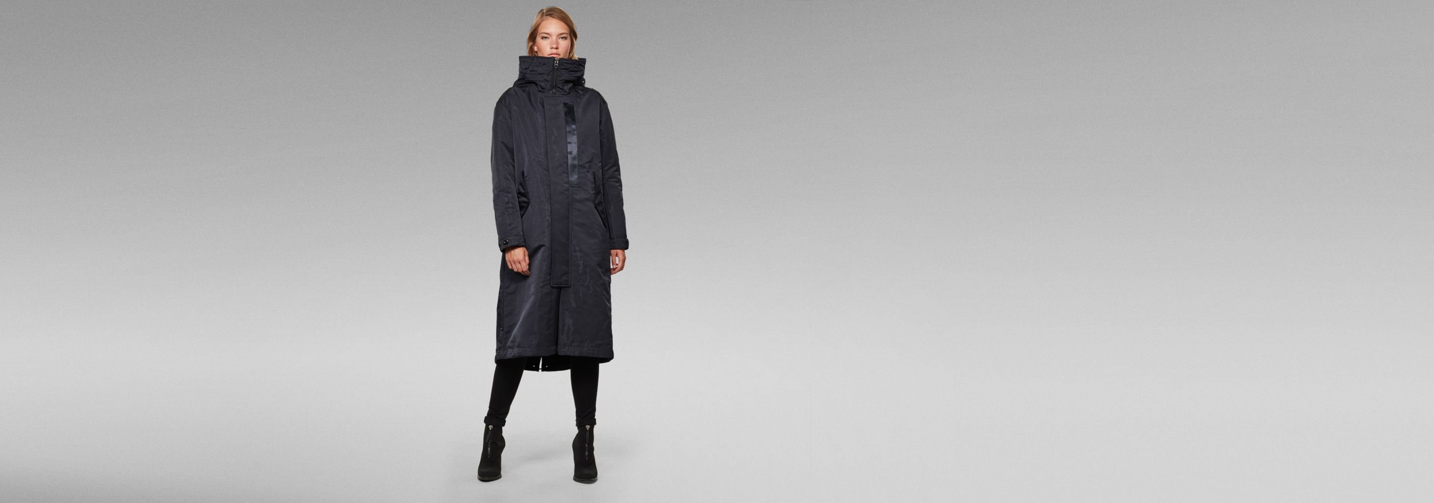 G−STAR ダークブルー コート Long Hooded Parka | ダークブルー | G-STAR® JP