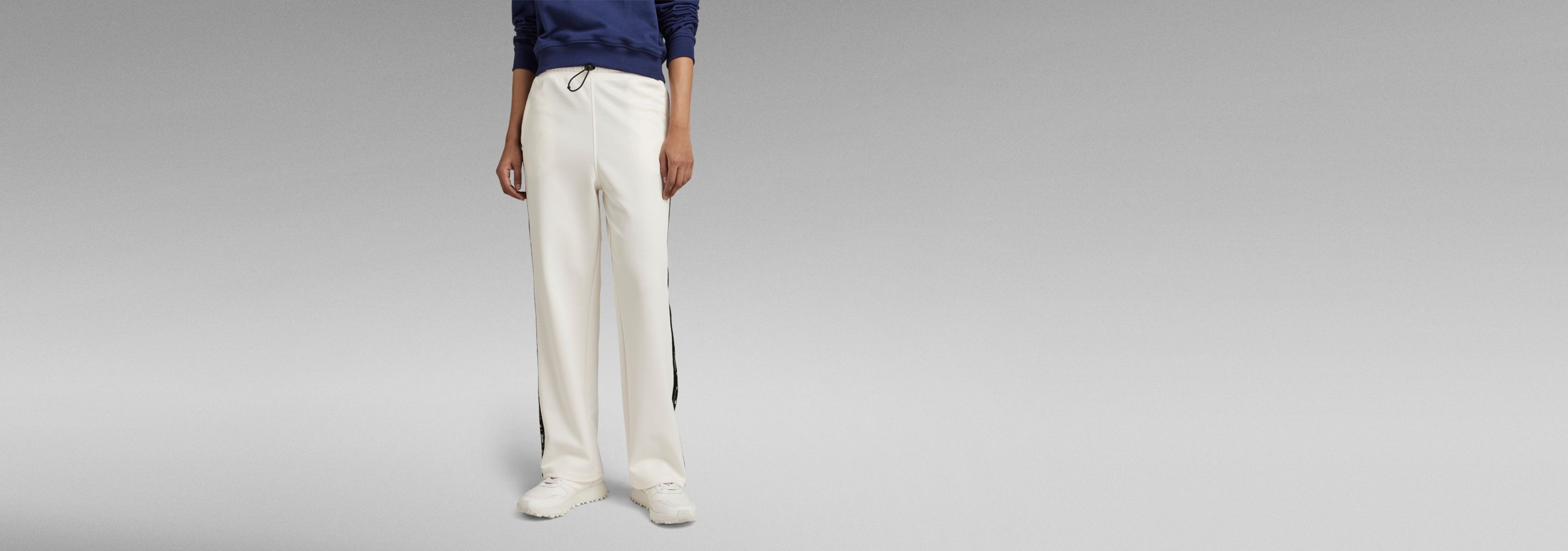 Branded Tape Track Pants | White | G-STAR® US