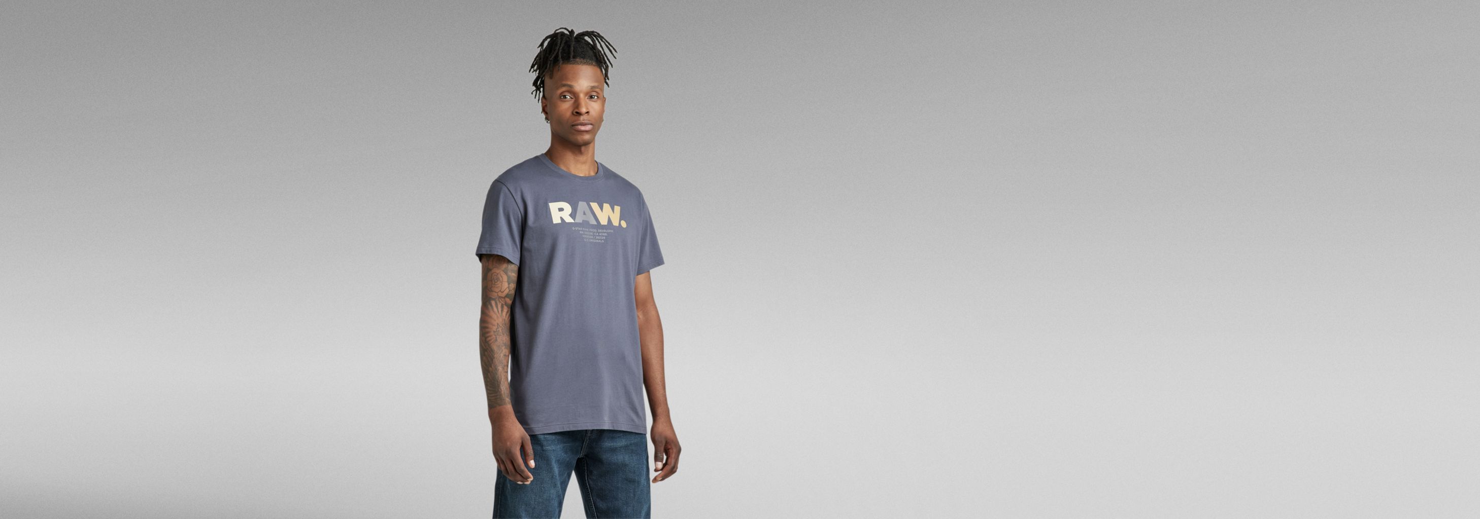 送料込★G-Star★Multi Colored Tシャツ Multi Colored RAW. T-Shirt | Medium blue | G-STAR® US