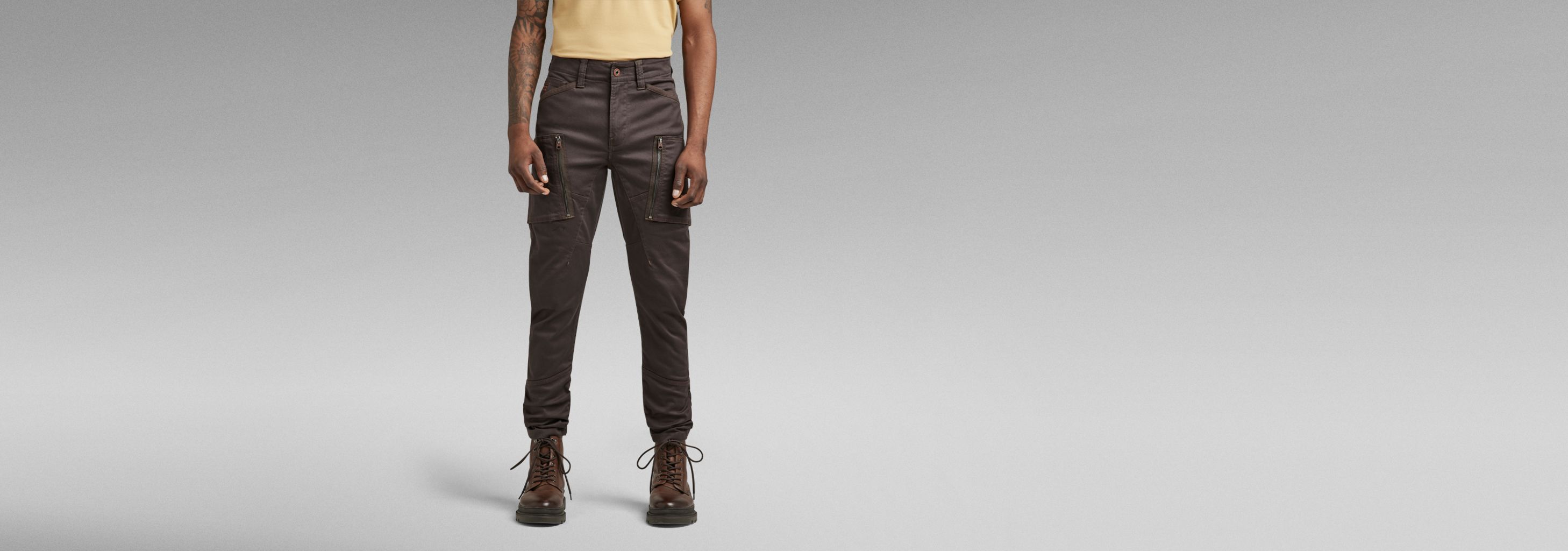 Zip Pocket 3D Skinny Cargo Pants | Brown | G-STAR® US