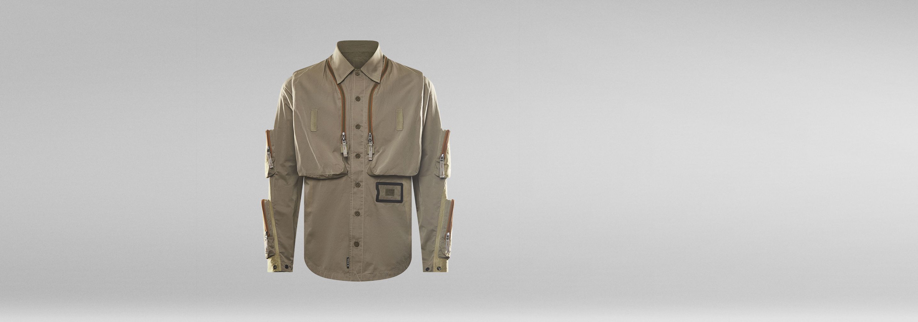 G-STAR RAW E 24H ライフベストシャツ／ミリタリーディテール G-STAR RAW（ジースターロゥ）の「E 24H LIFEVEST SHIRT