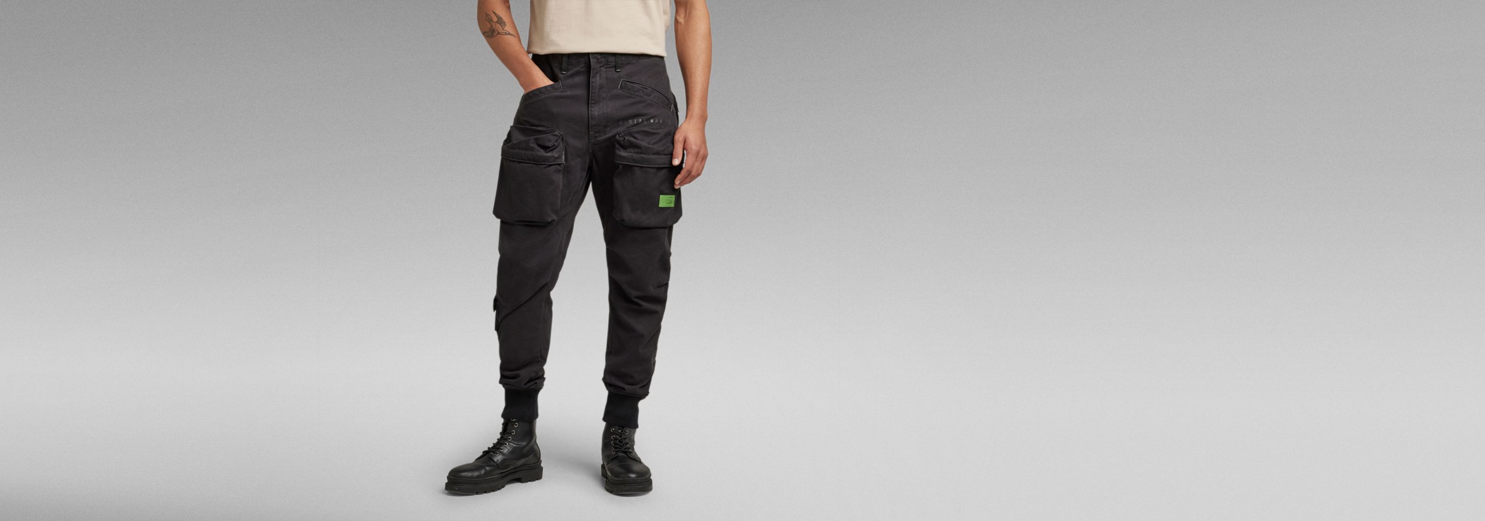 Relaxed Tapered Cargo Pants | ブラック | G-STAR® JP