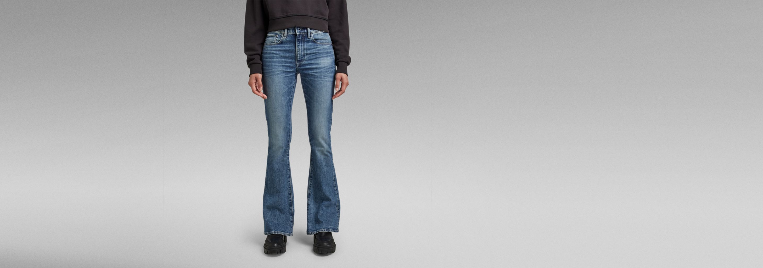 3301 Flare Jeans | ミディアムブルー | G-STAR® JP