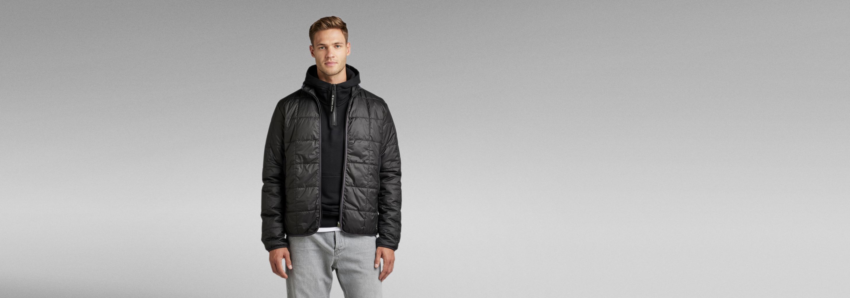 Lightweight Quilted Jacket | Black | G-STAR® NL Lightweight Quilted Jacket | Black | G-STAR® NL