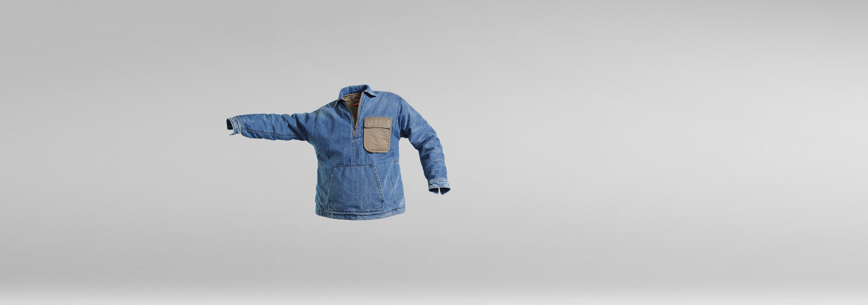 最大15%OFFクーポン E Shanorak JP G-STAR® | ミディアムブルー | Overshirt Denim ジャケット・アウター